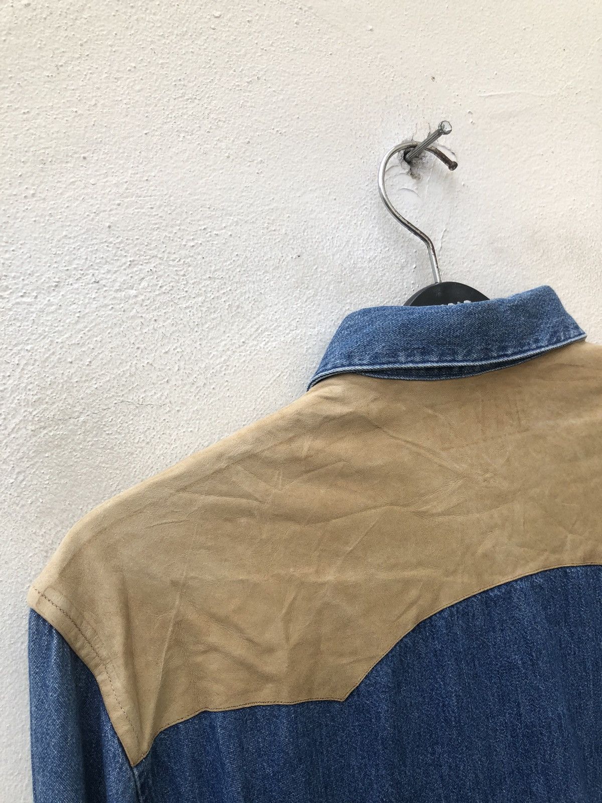 Polo Ralph Lauren Vintage 90s Polo Ralph Lauren Hybrid Denim Western Shirt Size US XL / EU 56 / 4 - 18 Thumbnail