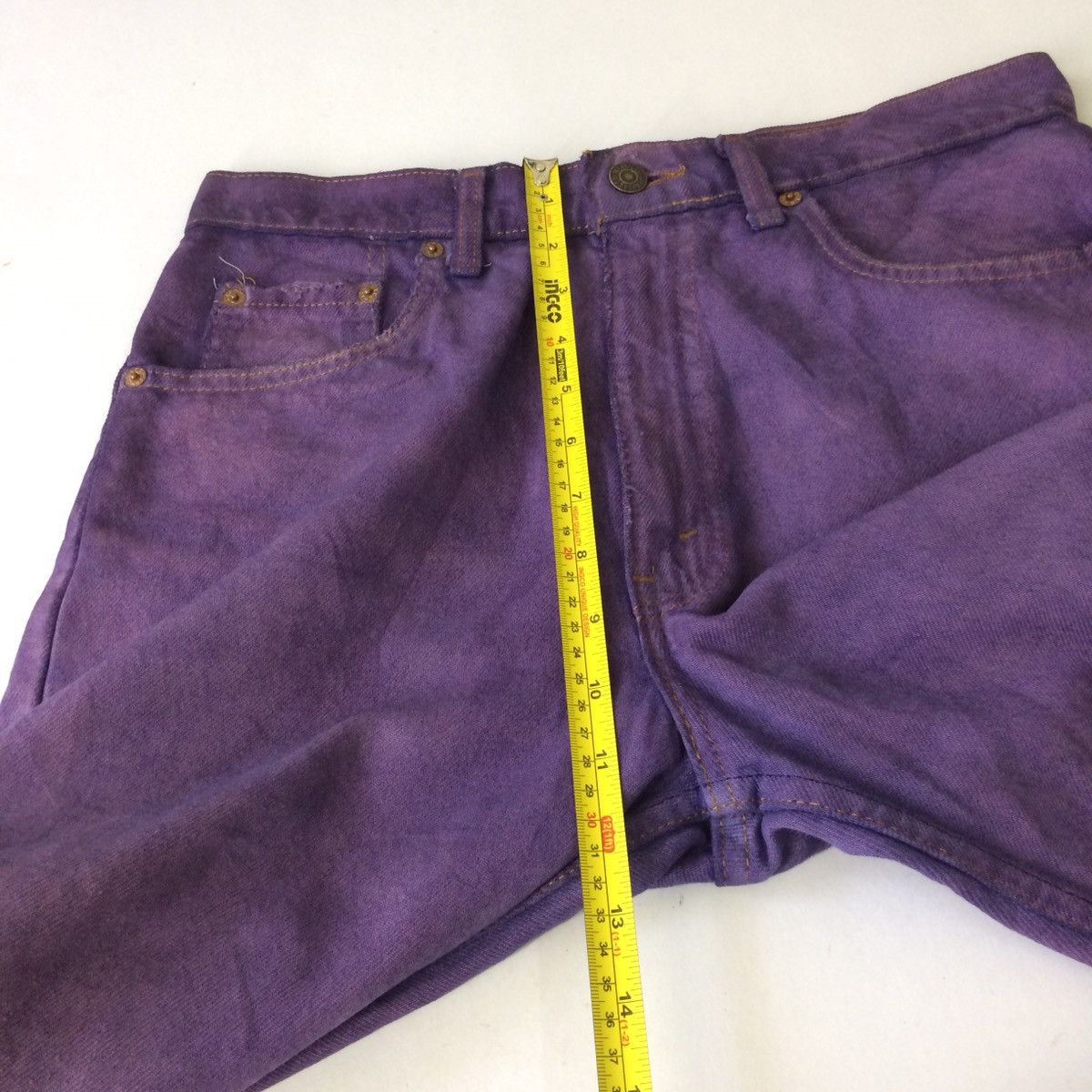 Levi's × Levi's Vintage Clothing × Vintage Offer 🔈90s Levi’s purple colour rare denim pants Size US 28 / EU 44 - 9 Thumbnail