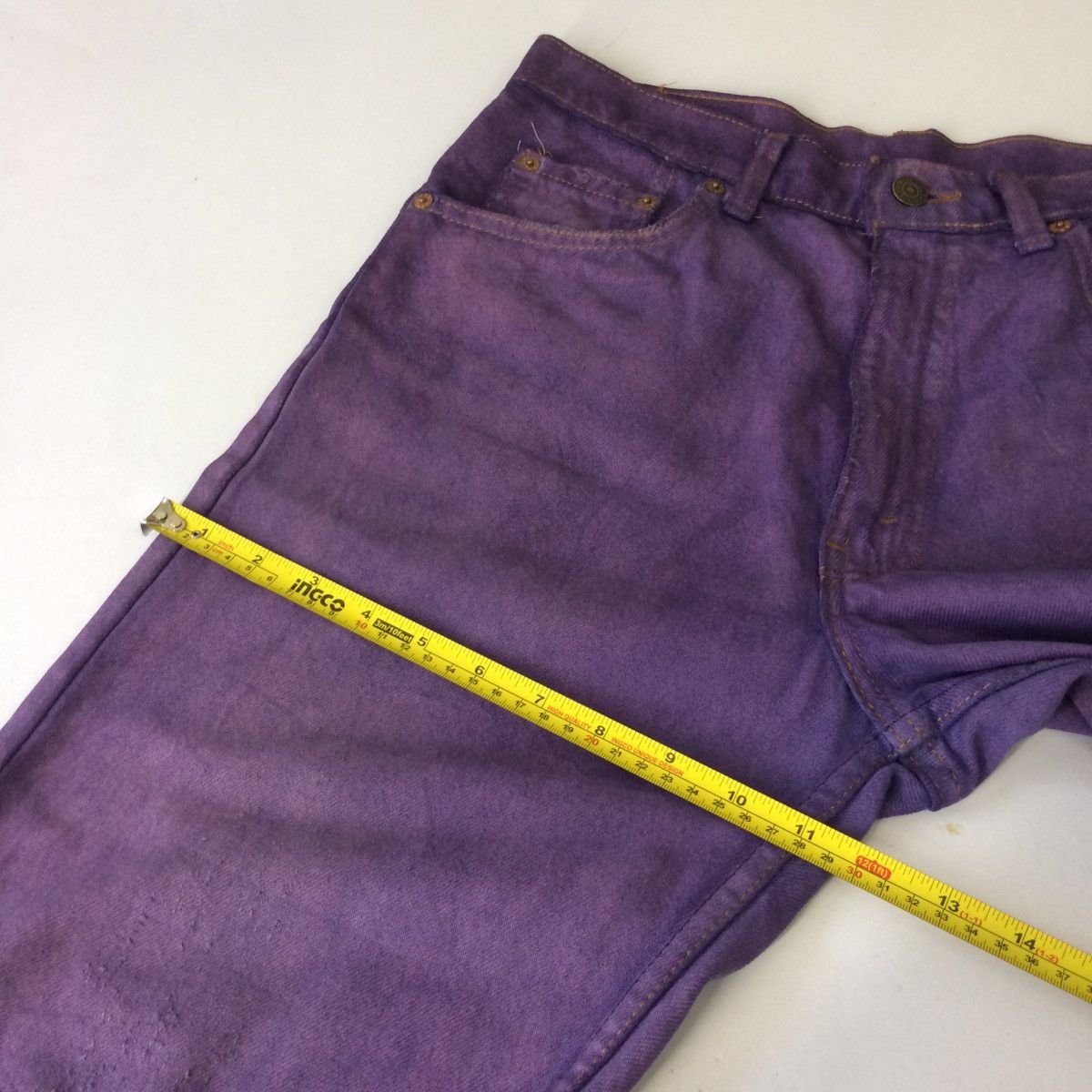 Levi's × Levi's Vintage Clothing × Vintage Offer 🔈90s Levi’s purple colour rare denim pants Size US 28 / EU 44 - 10 Thumbnail