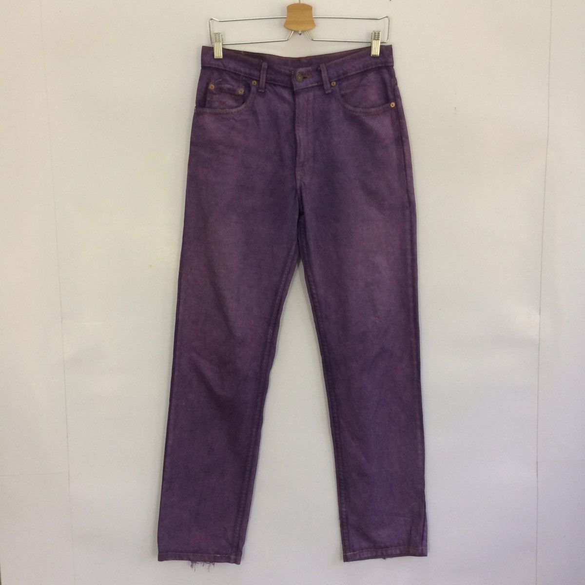 Levi's × Levi's Vintage Clothing × Vintage Offer 🔈90s Levi’s purple colour rare denim pants Size US 28 / EU 44 - 1 Thumbnail