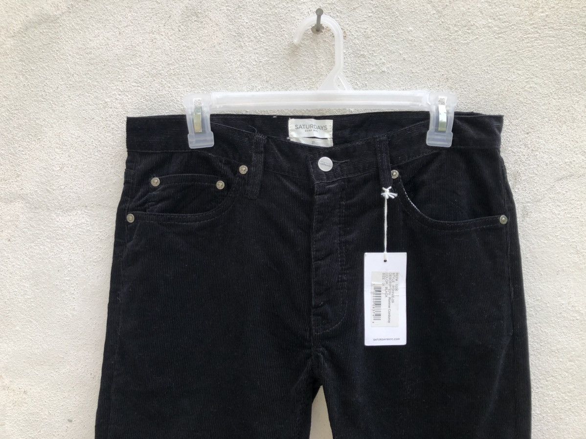 Saturdays NYC NWT Black Corduroy Pant Size US 31 - 2 Thumbnail