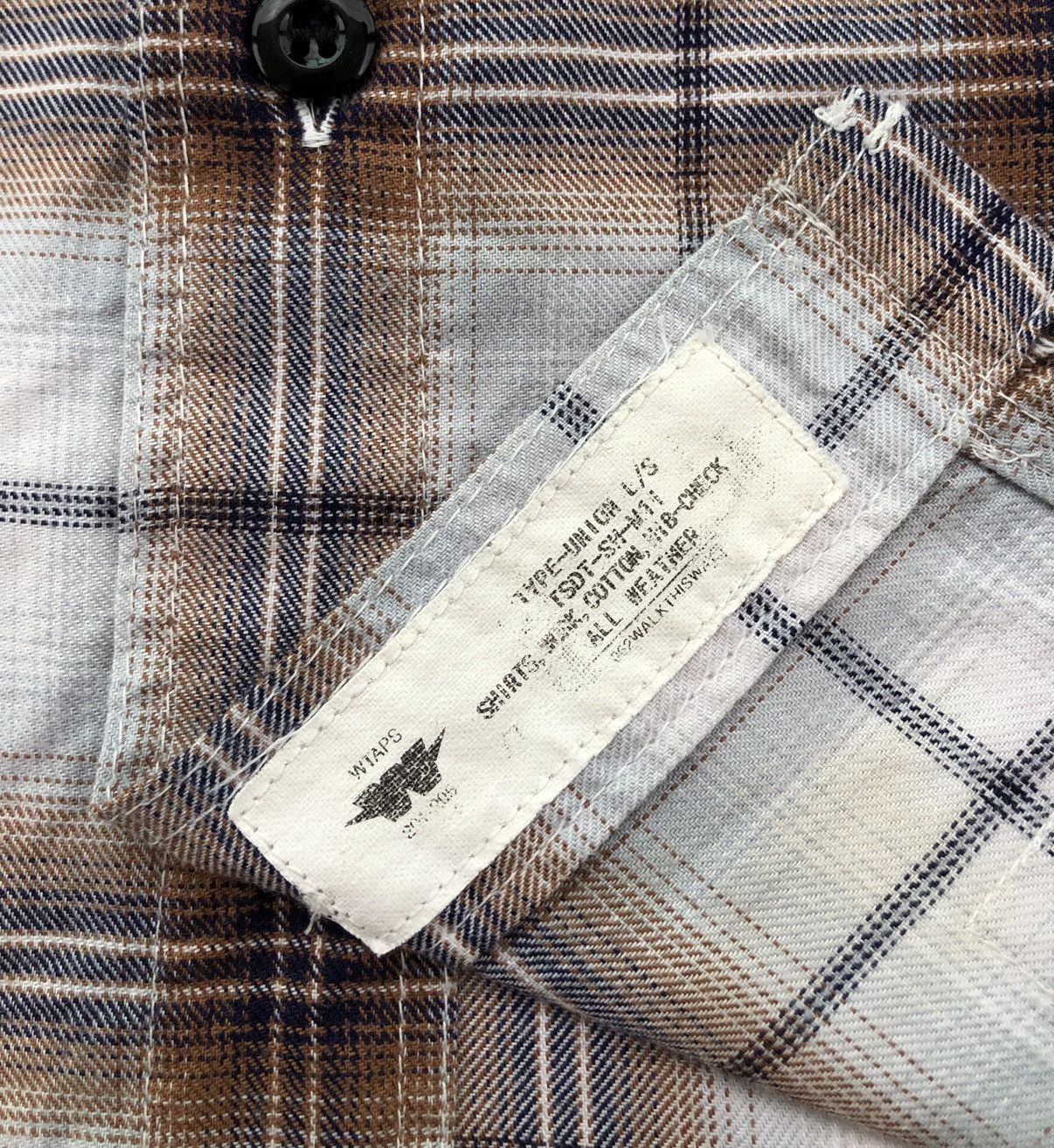Neighborhood × Wtaps Wtaps Shadow Plaid Cotton Button Shirt Size US M / EU 48-50 / 2 - 14 Thumbnail