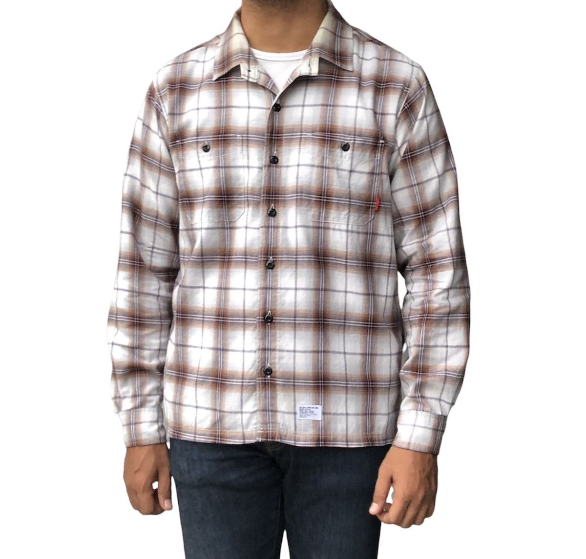 Neighborhood × Wtaps Wtaps Shadow Plaid Cotton Button Shirt Size US M / EU 48-50 / 2 - 4 Thumbnail