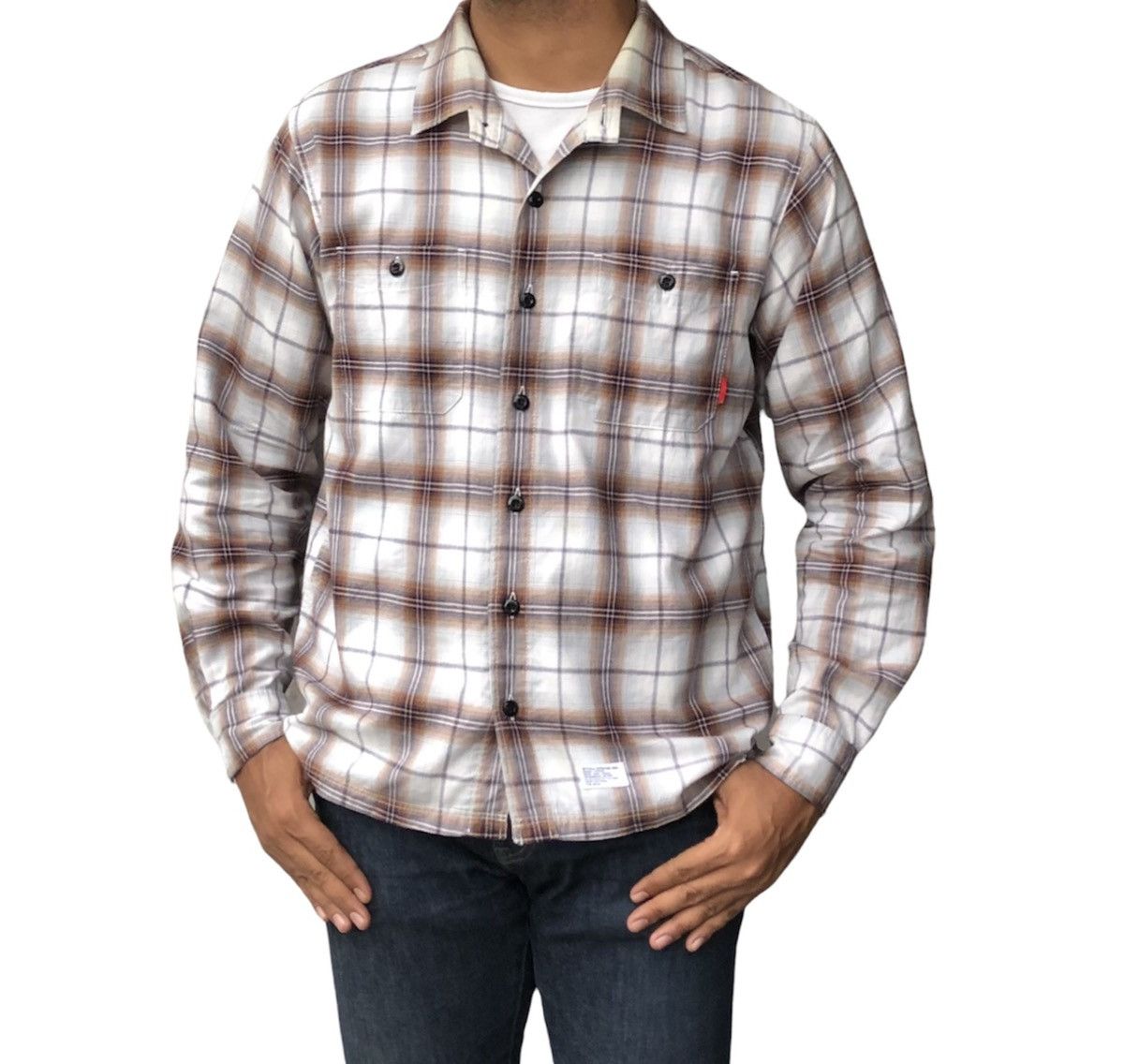Neighborhood × Wtaps Wtaps Shadow Plaid Cotton Button Shirt Size US M / EU 48-50 / 2 - 3 Thumbnail
