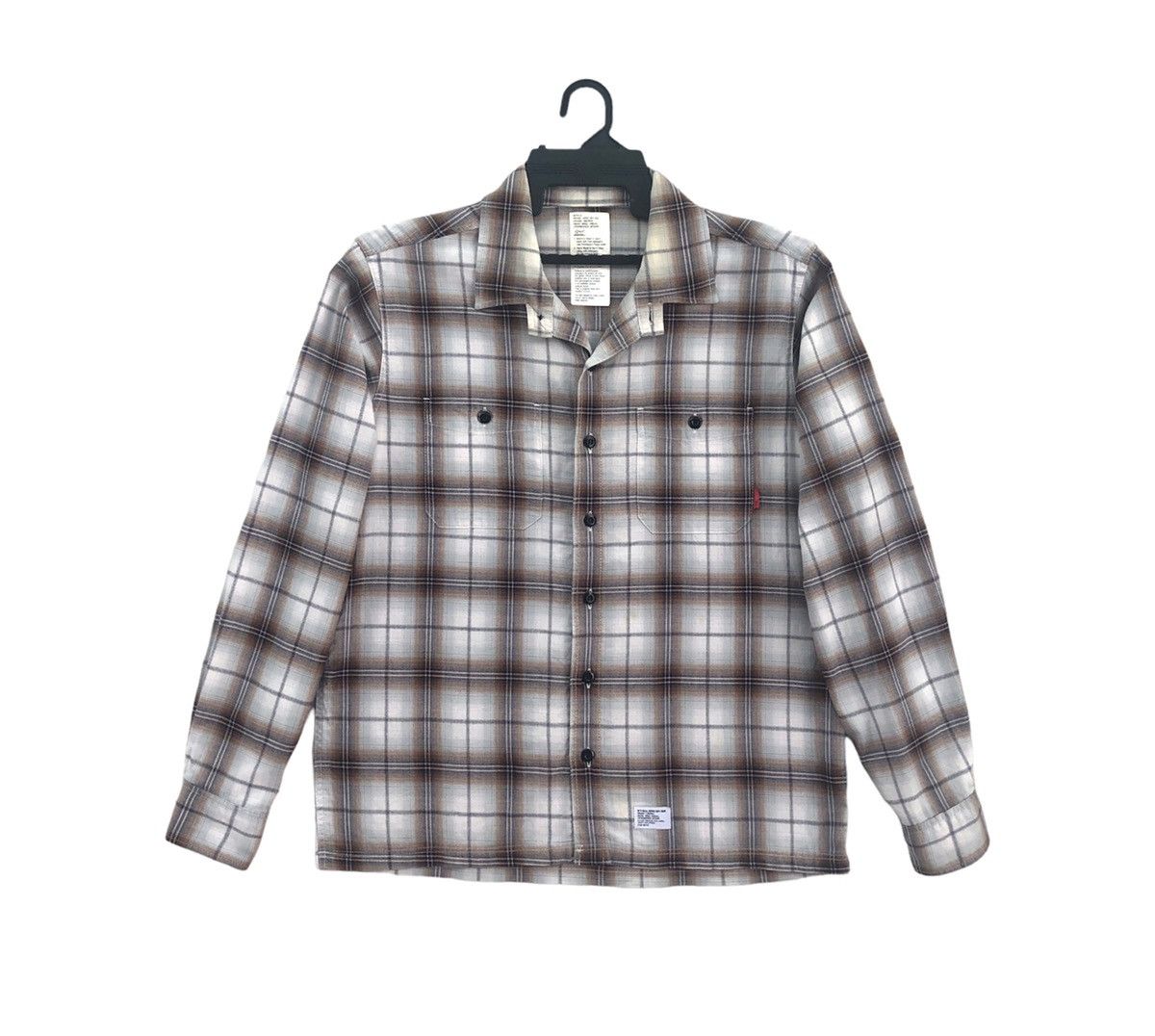 Neighborhood × Wtaps Wtaps Shadow Plaid Cotton Button Shirt Size US M / EU 48-50 / 2 - 5 Thumbnail