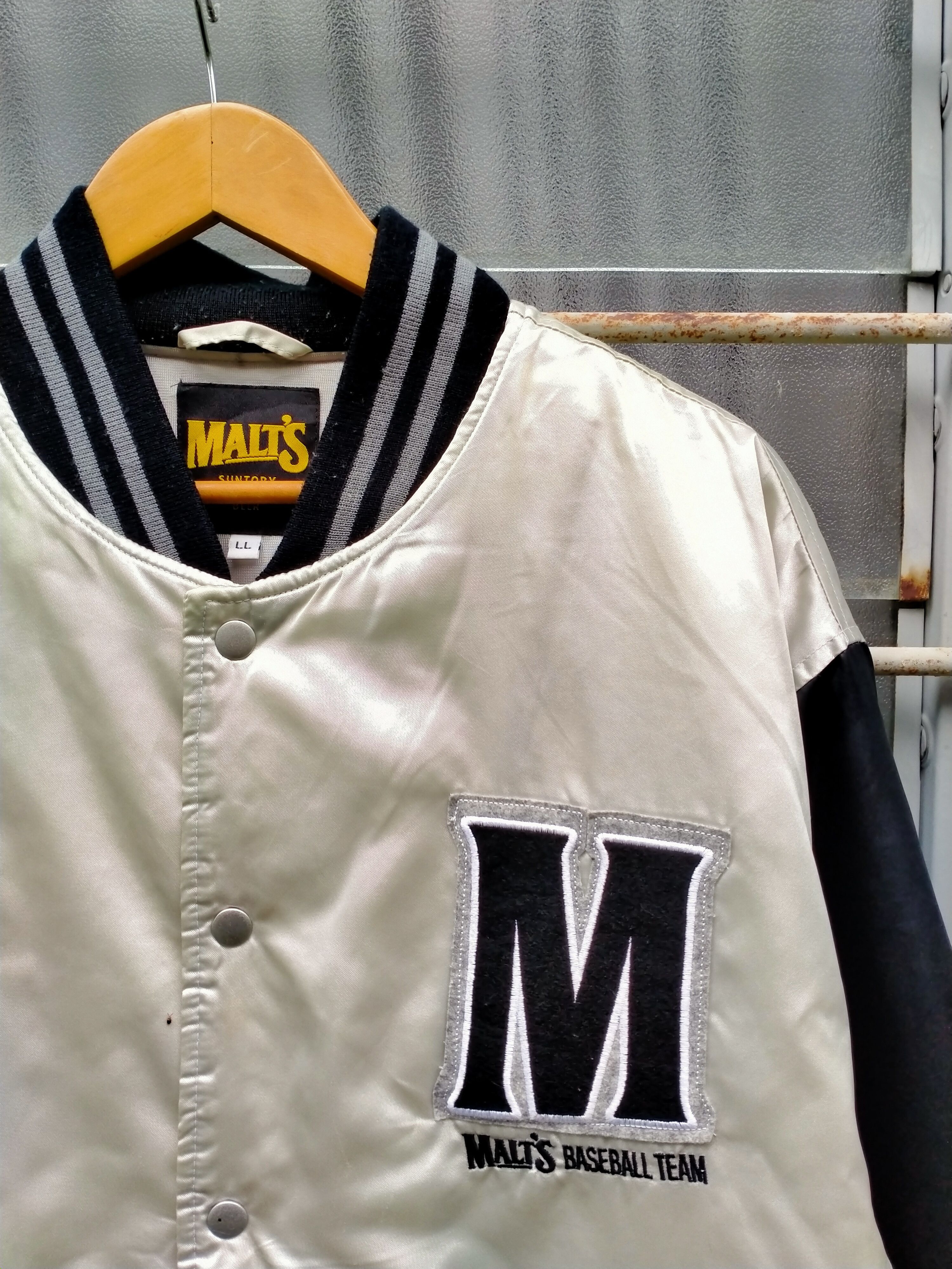 MLB ⚡️Light layer⚡️ Vintage Malts Suntory Satin Jacket Size US L / EU 52-54 / 3 - 6 Thumbnail