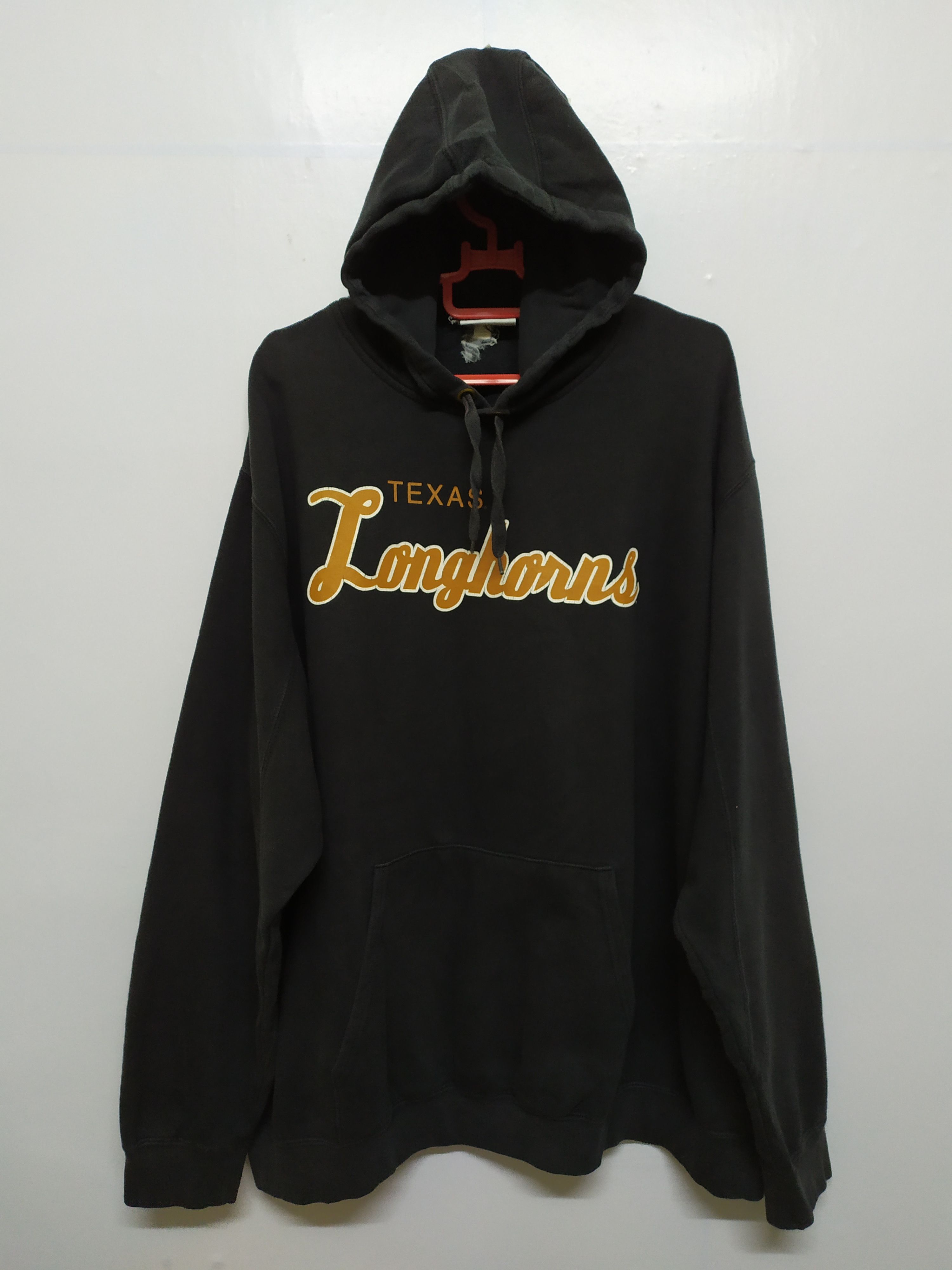 Majestic VINTAGE TEXAS LONGHORNS SWEATSHIRT HOODIE BIG LOGO Size US XXL / EU 58 / 5 - 1 Thumbnail
