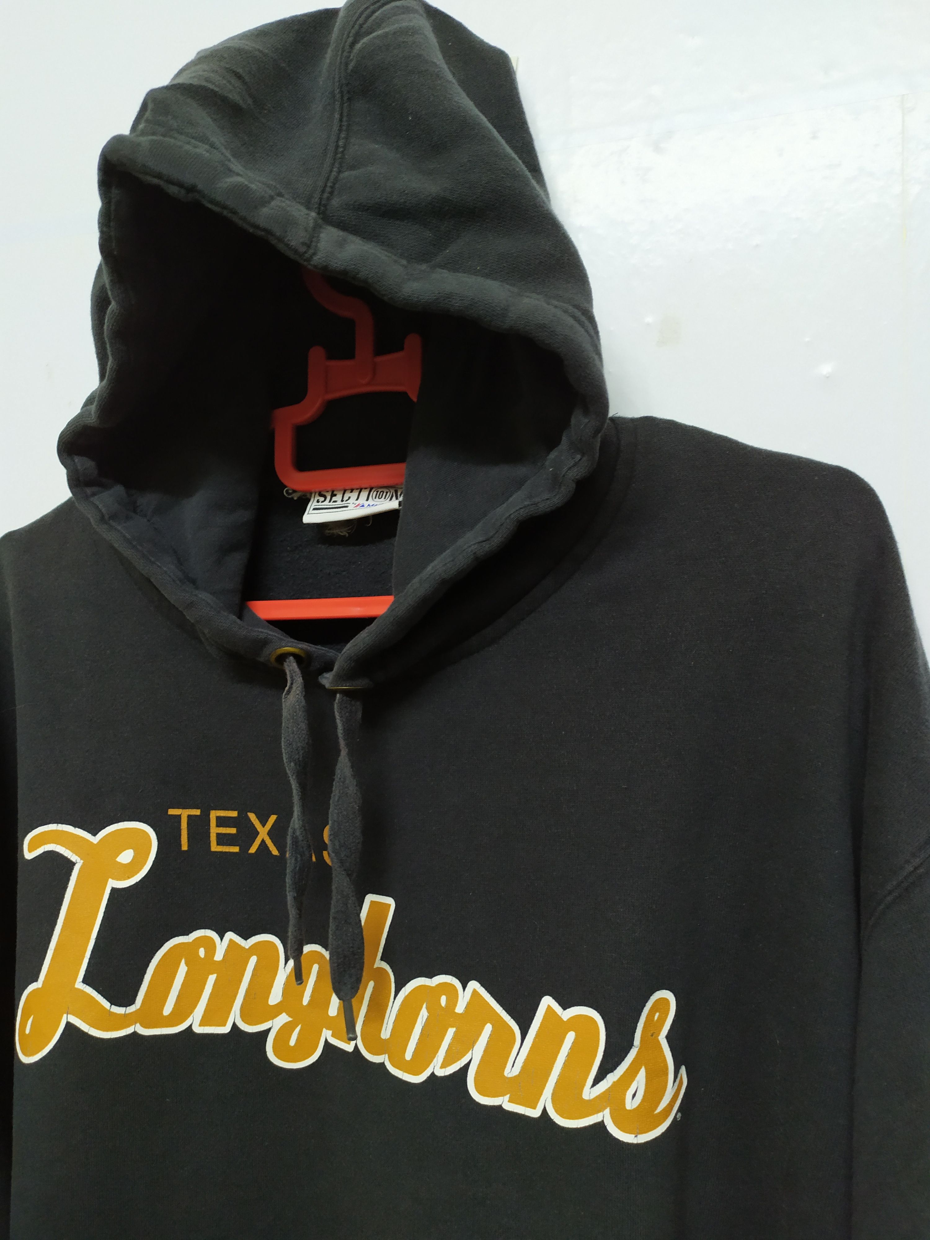 Majestic VINTAGE TEXAS LONGHORNS SWEATSHIRT HOODIE BIG LOGO Size US XXL / EU 58 / 5 - 5 Thumbnail