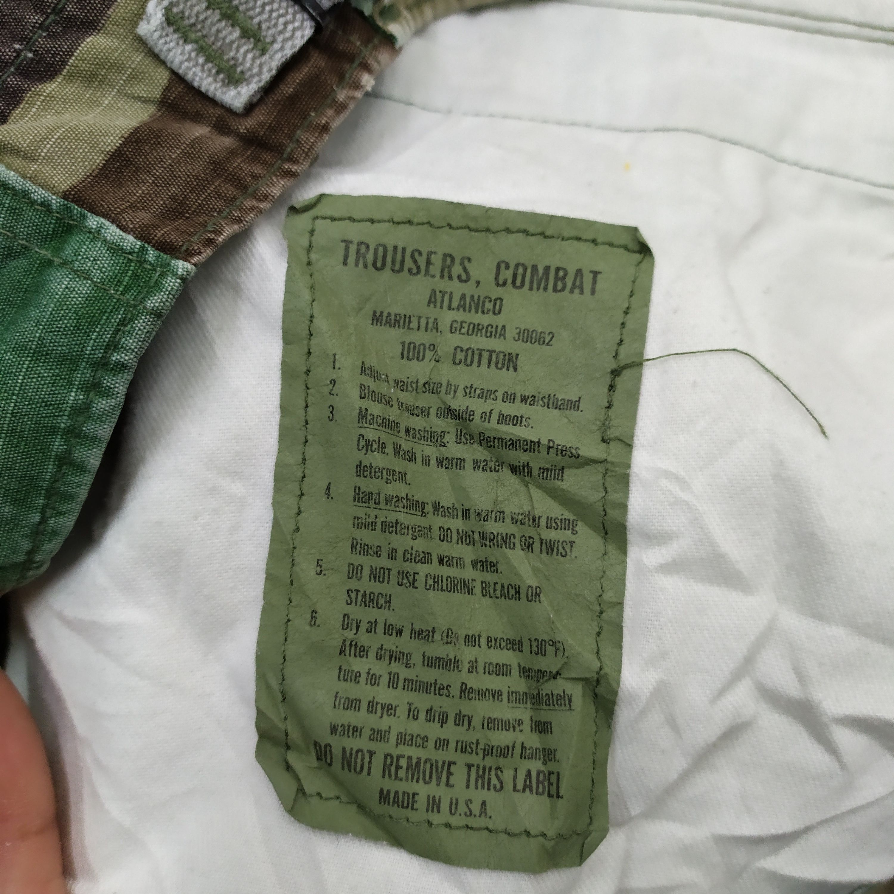 Vintage VINTAGE CAMO USA FADED CARGO PANTS DISTRESSED KNEE Size US 30 / EU 46 - 15 Thumbnail