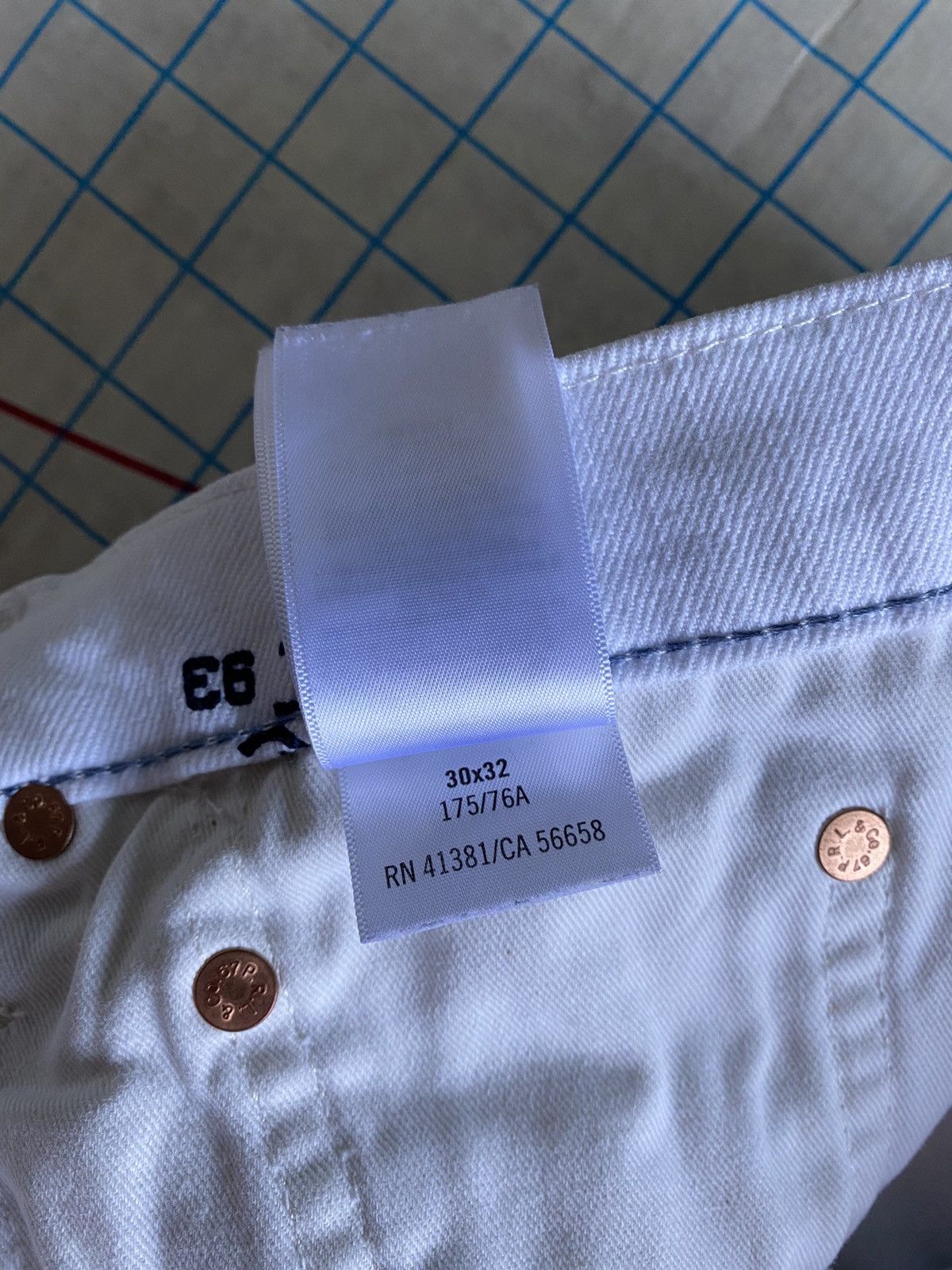 Polo Ralph Lauren Polo Ralph Lauren Logo Pattern White Denim Pants Fits 30x30 Size US 30 / EU 46 - 10 Thumbnail