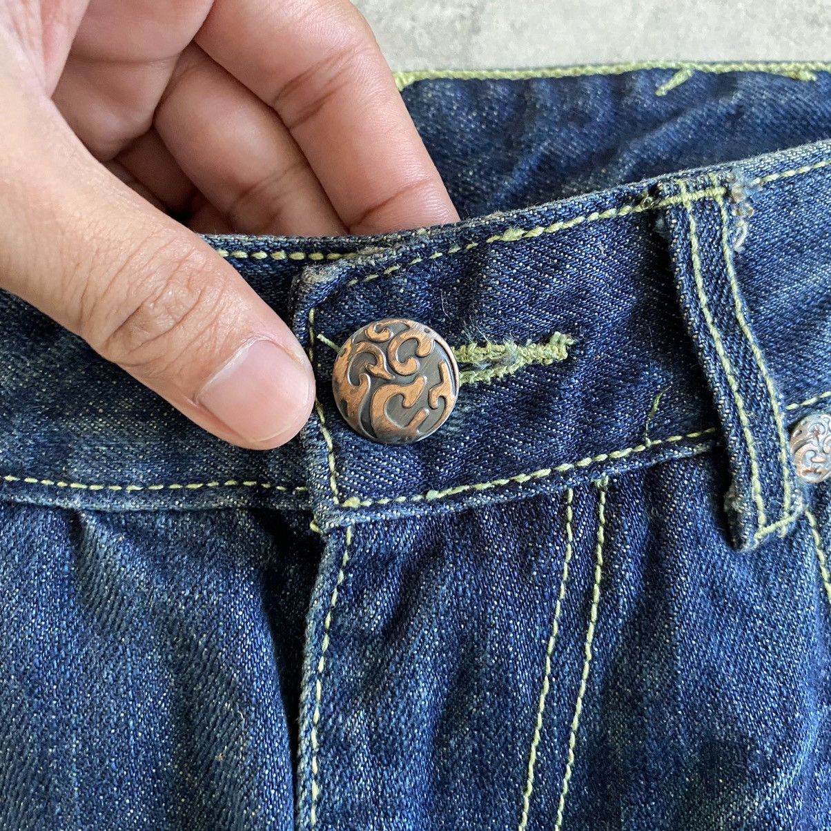 Japanese Brand Karakuri Style DS Co Dragon Embroidered Tattoo Sukajan Jeans Size US 32 / EU 48 - 9 Thumbnail