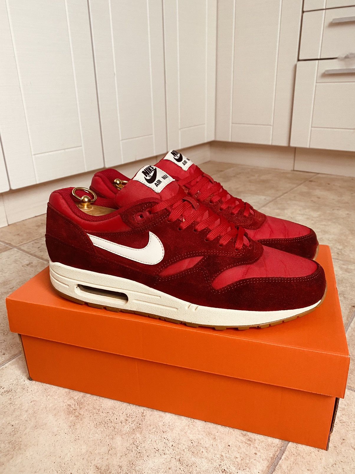Nike × Parra × Patta NikeLab Air Max 1 Gym Red 2014 Supreme Bw Fragment Clot ACG Size US 10 / EU 43 - 8 Thumbnail