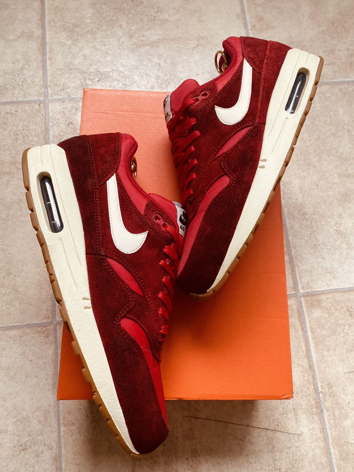 Nike × Parra × Patta NikeLab Air Max 1 Gym Red 2014 Supreme Bw Fragment Clot ACG Size US 10 / EU 43 - 6 Thumbnail