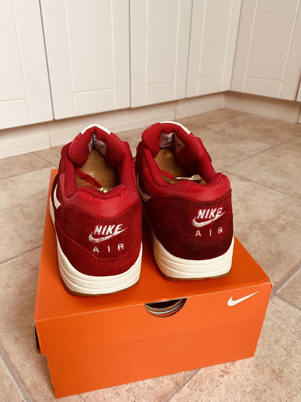 Nike × Parra × Patta NikeLab Air Max 1 Gym Red 2014 Supreme Bw Fragment Clot ACG Size US 10 / EU 43 - 9 Thumbnail