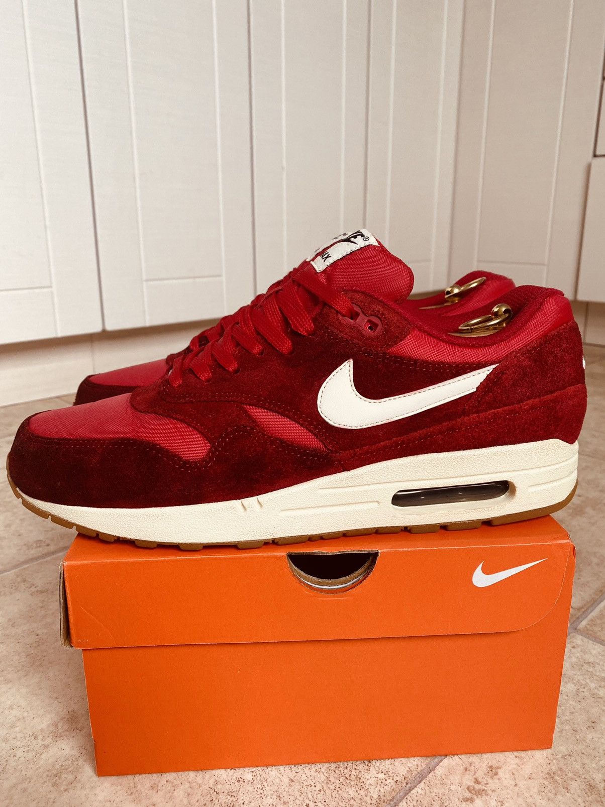 Nike × Parra × Patta NikeLab Air Max 1 Gym Red 2014 Supreme Bw Fragment Clot ACG Size US 10 / EU 43 - 1 Thumbnail