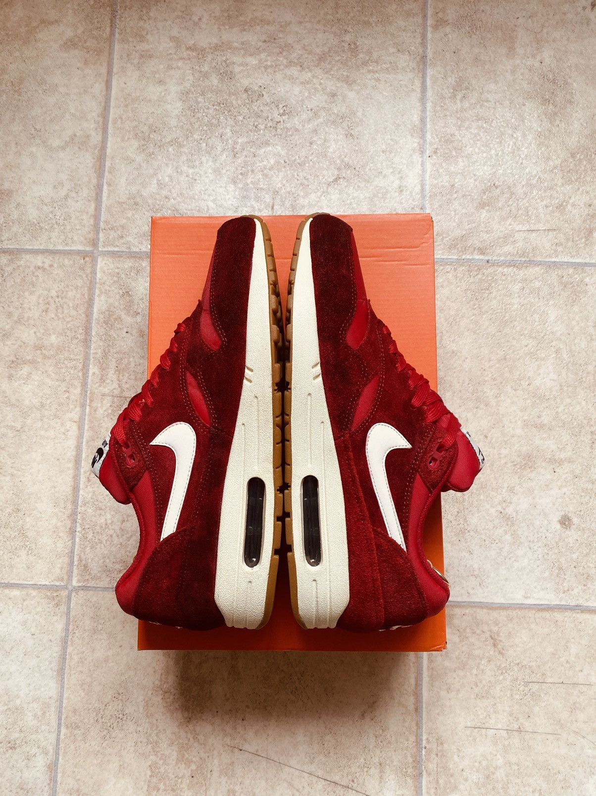 Nike × Parra × Patta NikeLab Air Max 1 Gym Red 2014 Supreme Bw Fragment Clot ACG Size US 10 / EU 43 - 13 Thumbnail