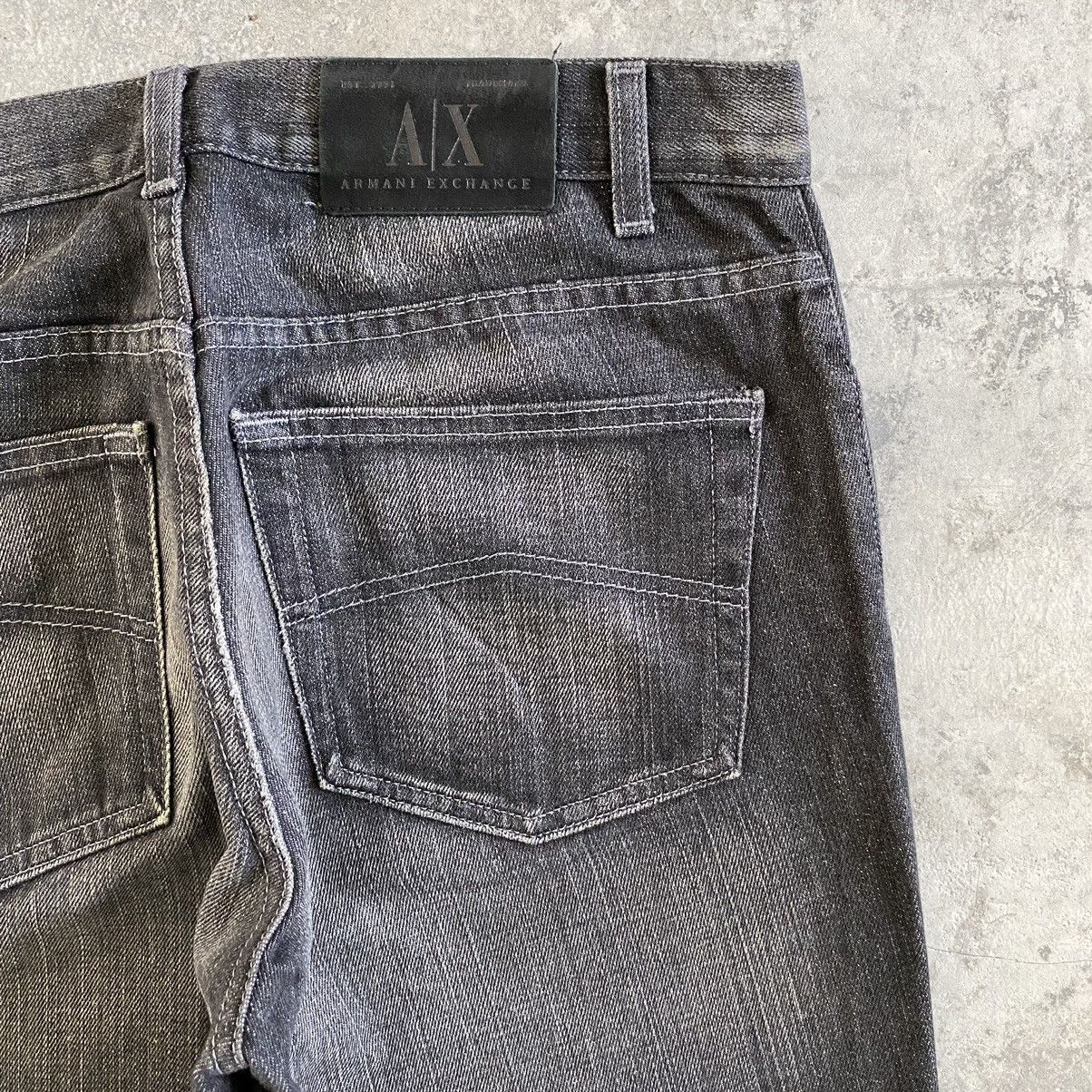 Armani Exchange × Vintage Vintage Armani Exchange Washed Black Bootcut Denim Jeans Size US 32 / EU 48 - 16 Thumbnail