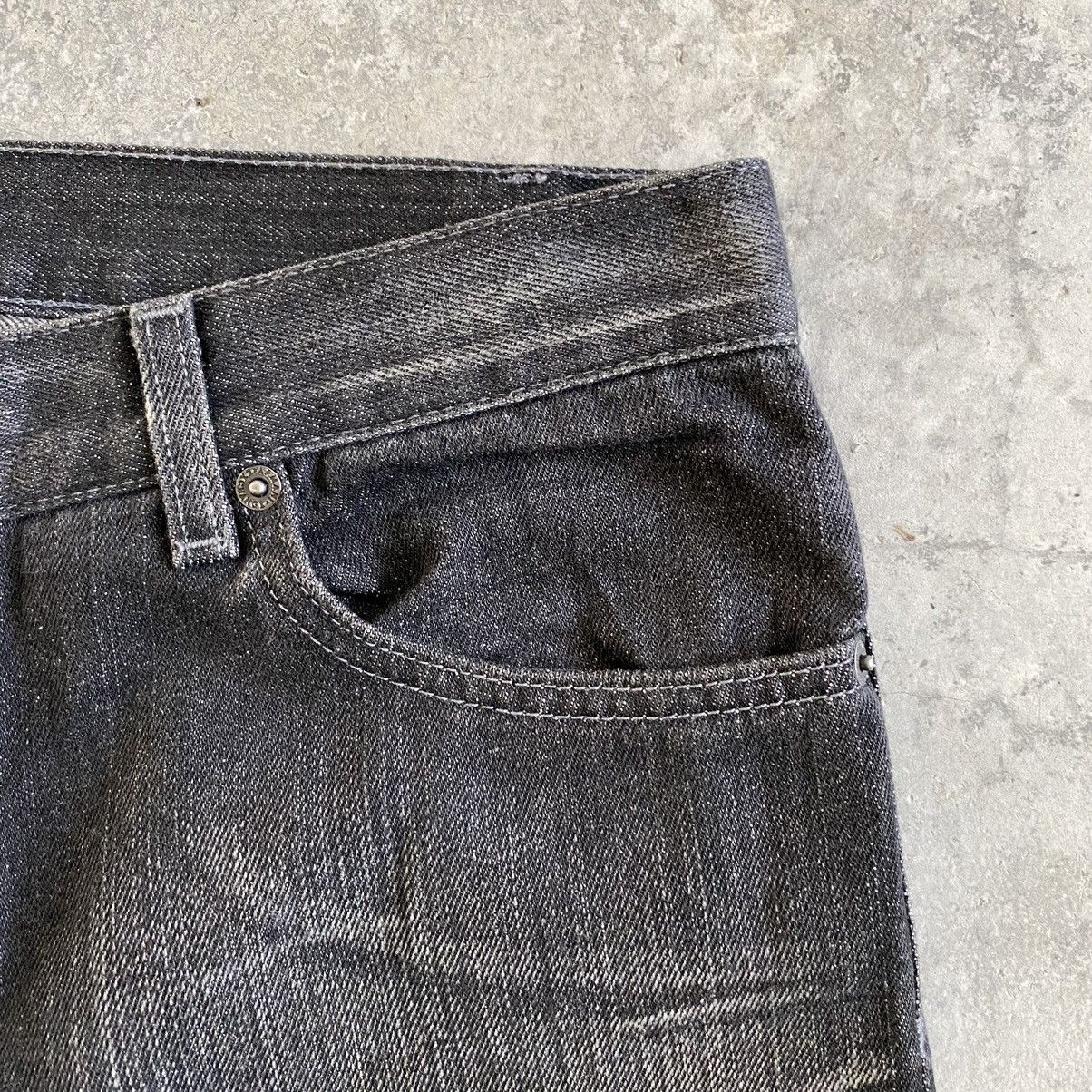 Armani Exchange × Vintage Vintage Armani Exchange Washed Black Bootcut Denim Jeans Size US 32 / EU 48 - 11 Thumbnail