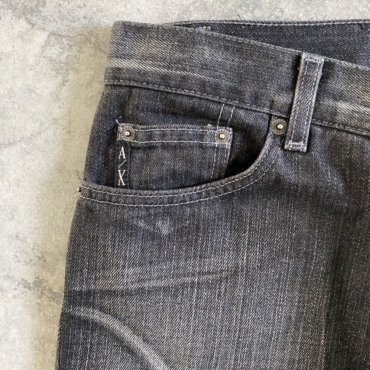 Armani Exchange × Vintage Vintage Armani Exchange Washed Black Bootcut Denim Jeans Size US 32 / EU 48 - 10 Thumbnail