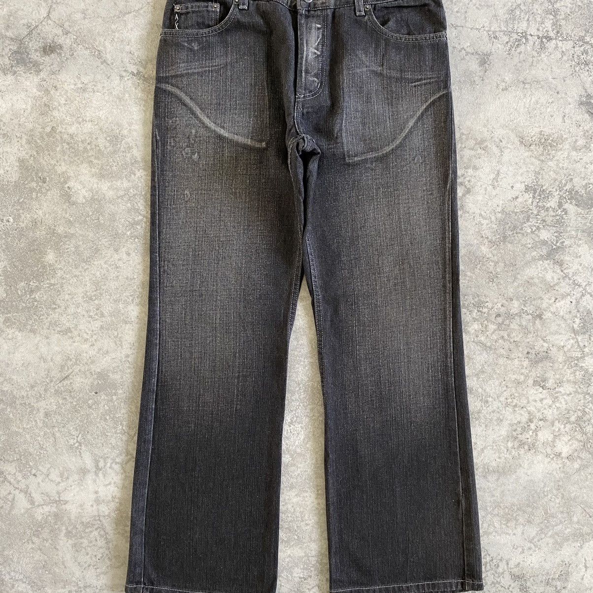 Armani Exchange × Vintage Vintage Armani Exchange Washed Black Bootcut Denim Jeans Size US 32 / EU 48 - 5 Thumbnail