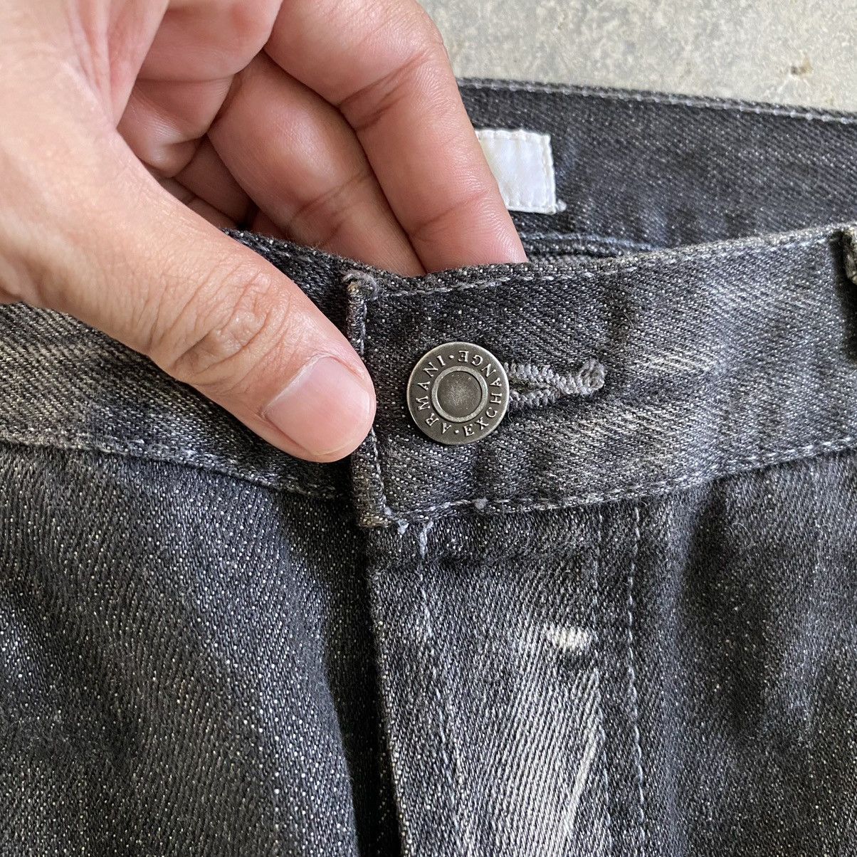 Armani Exchange × Vintage Vintage Armani Exchange Washed Black Bootcut Denim Jeans Size US 32 / EU 48 - 7 Thumbnail