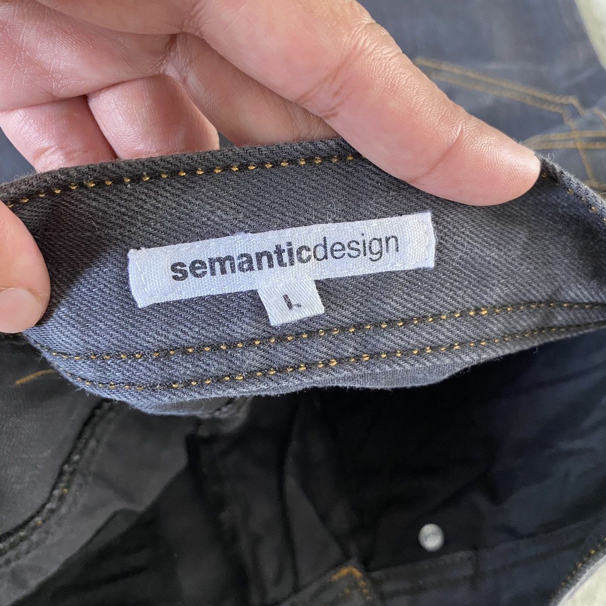 Japanese Brand × semanticdesign Semantic Design Japan Spiral Cut Flared Jeans Size US 31 - 18 Thumbnail