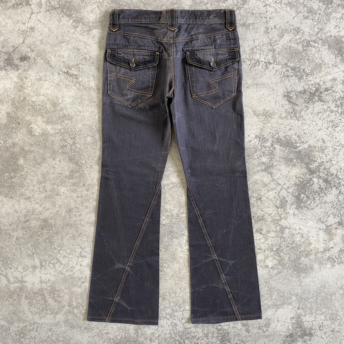Japanese Brand × semanticdesign Semantic Design Japan Spiral Cut Flared Jeans Size US 31 - 12 Thumbnail