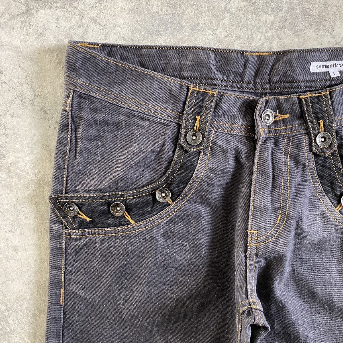 Japanese Brand × semanticdesign Semantic Design Japan Spiral Cut Flared Jeans Size US 31 - 8 Thumbnail