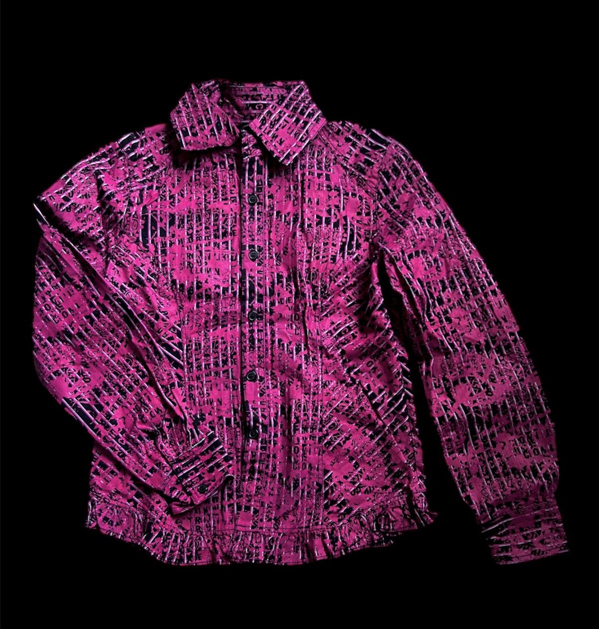 Vintage Algonquins Punk print button-up Size ONE SIZE - 1 Thumbnail