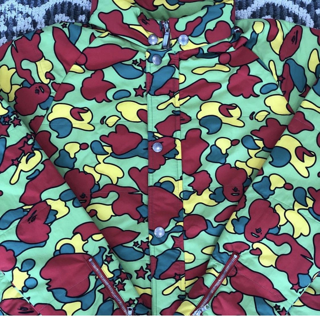 Bape × Vintage OG Bape Psyche Star Camo Jacket Size US XL / EU 56 / 4 - 4 Thumbnail
