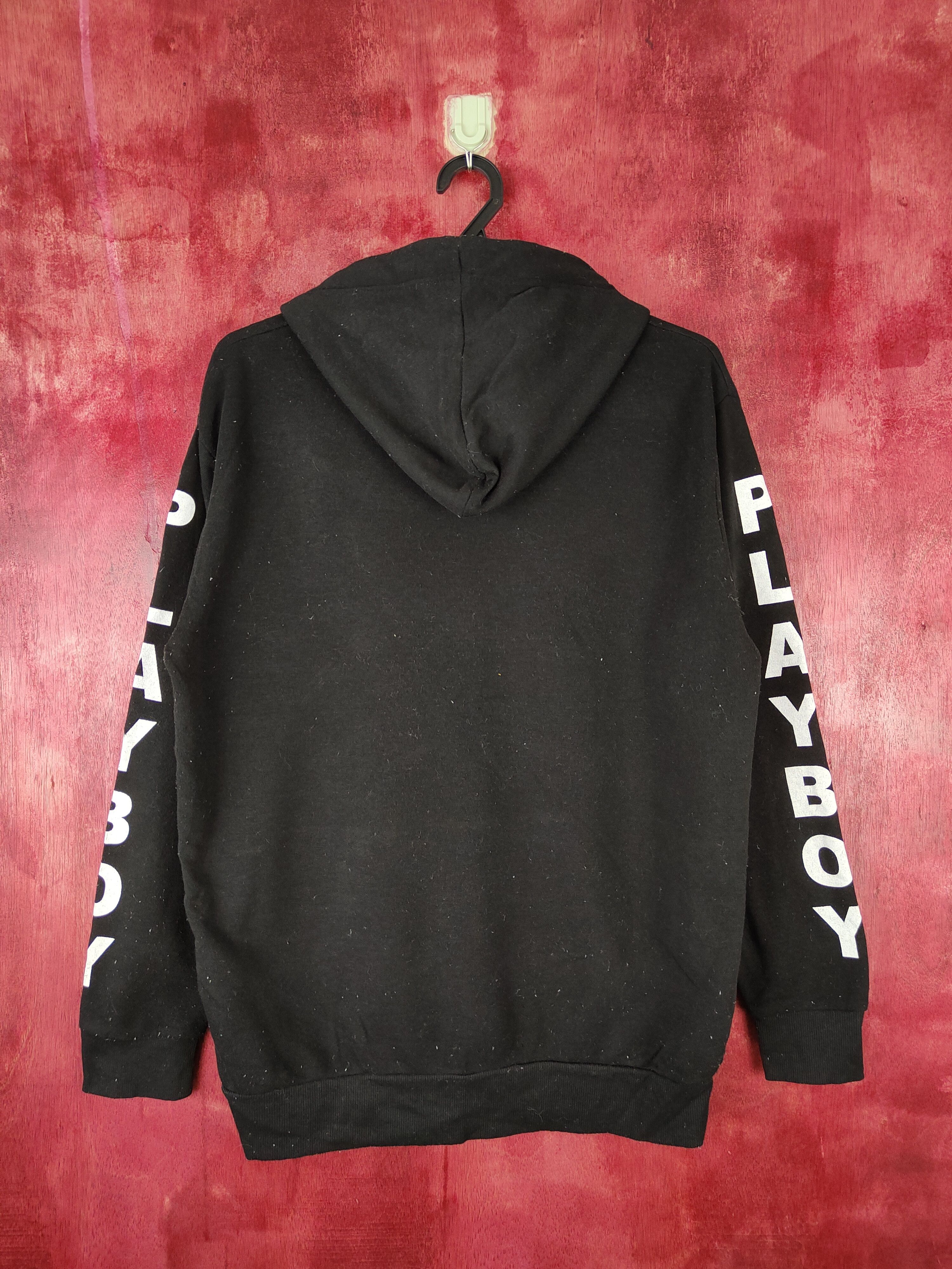 Japanese Brand × Playboy Playboy Black Hoodie Sweatshirt #5334 Size US L / EU 52-54 / 3 - 8 Thumbnail