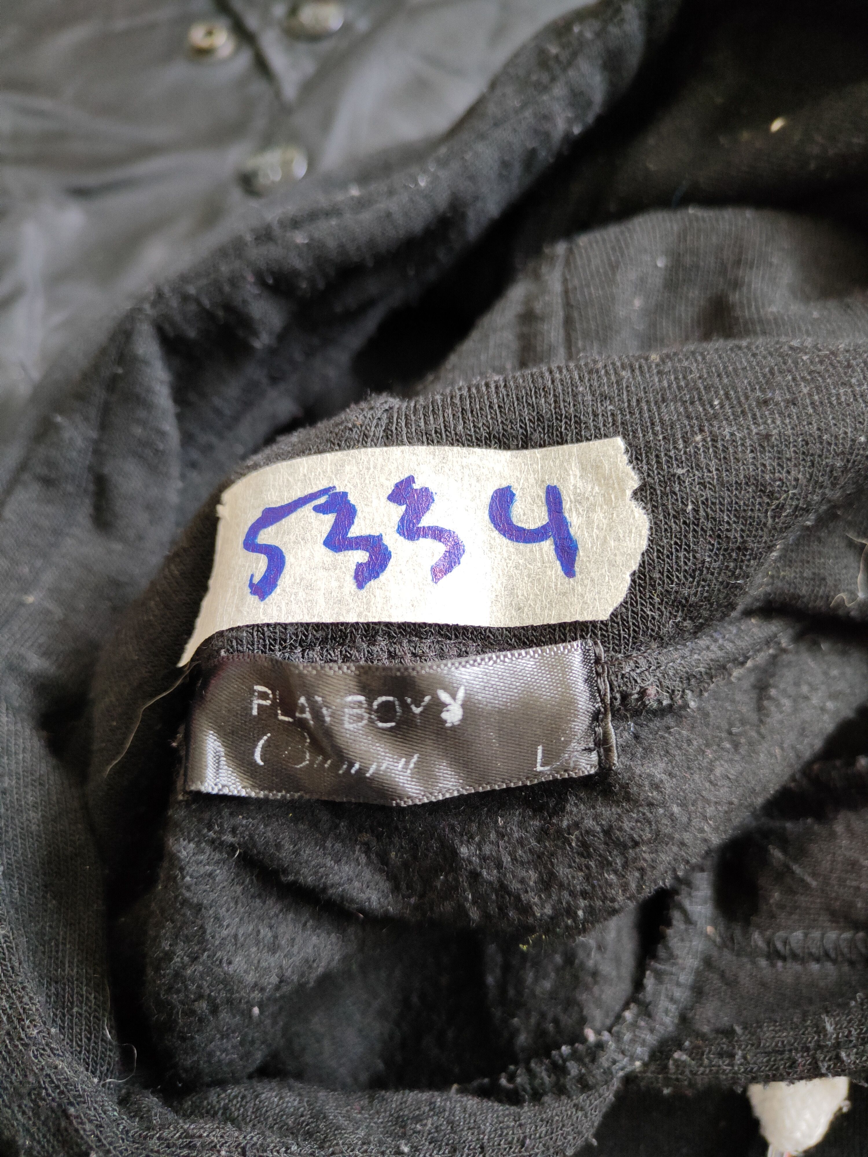 Japanese Brand × Playboy Playboy Black Hoodie Sweatshirt #5334 Size US L / EU 52-54 / 3 - 13 Thumbnail