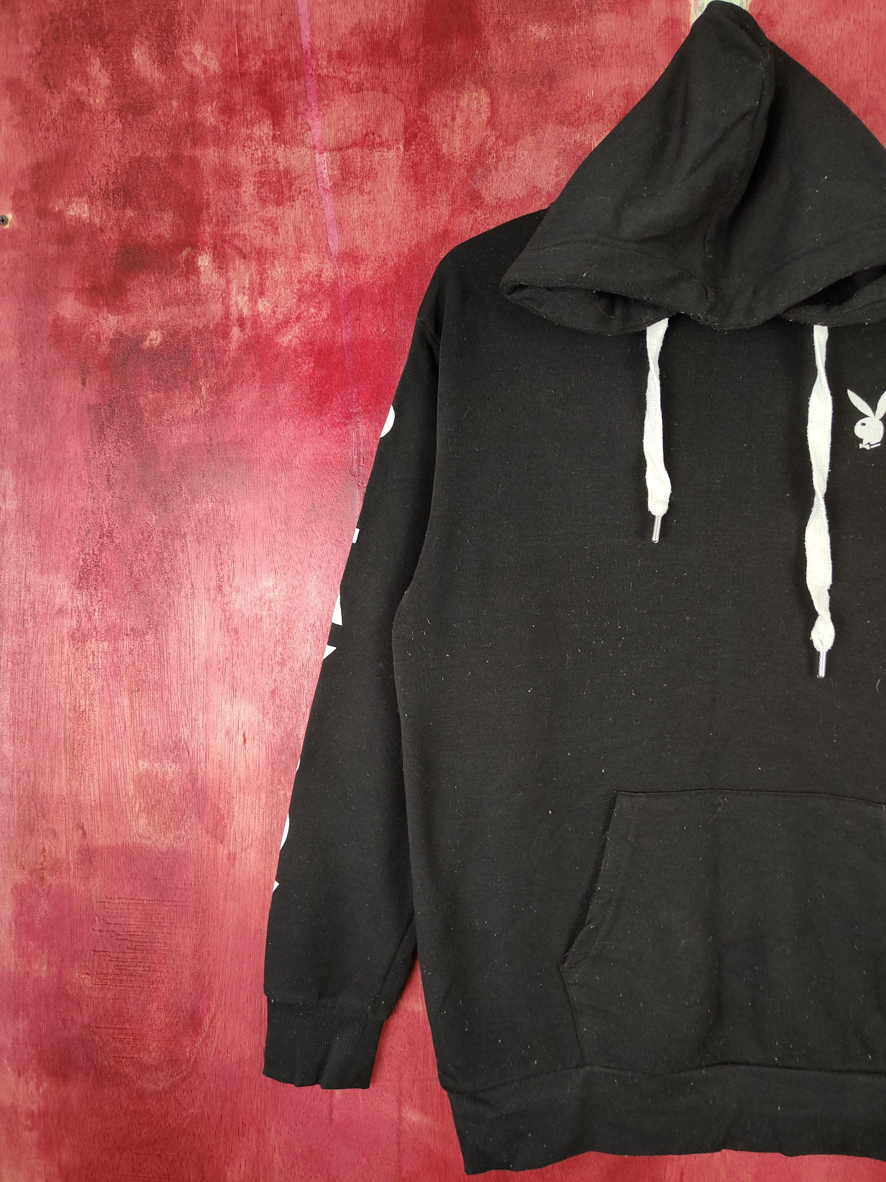 Japanese Brand × Playboy Playboy Black Hoodie Sweatshirt #5334 Size US L / EU 52-54 / 3 - 6 Thumbnail