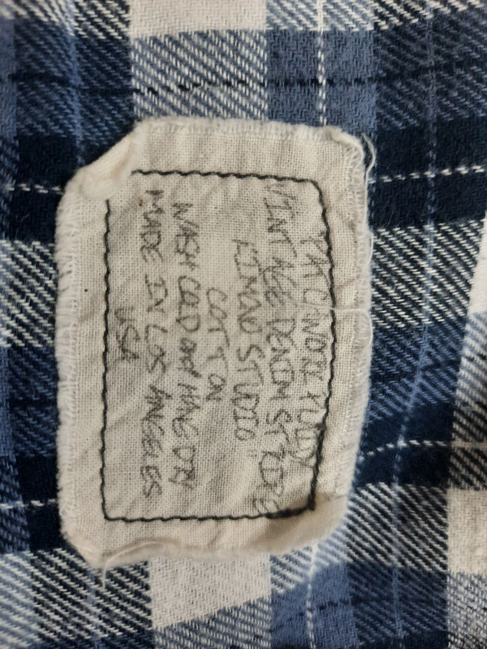Greg Lauren Patchwork Plaid Vintage Denim Stripe Kimono Studio Size US M / EU 48-50 / 2 - 4 Thumbnail