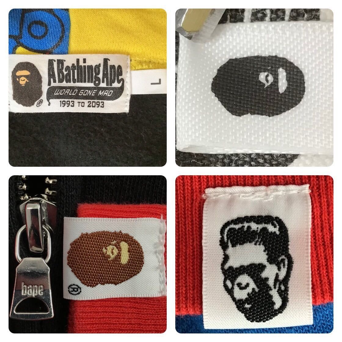 Bape × Medicom Toy BAPE × medicom toy BE@R shark full zip hoodie a bathing ape Size US L / EU 52-54 / 3 - 7 Thumbnail