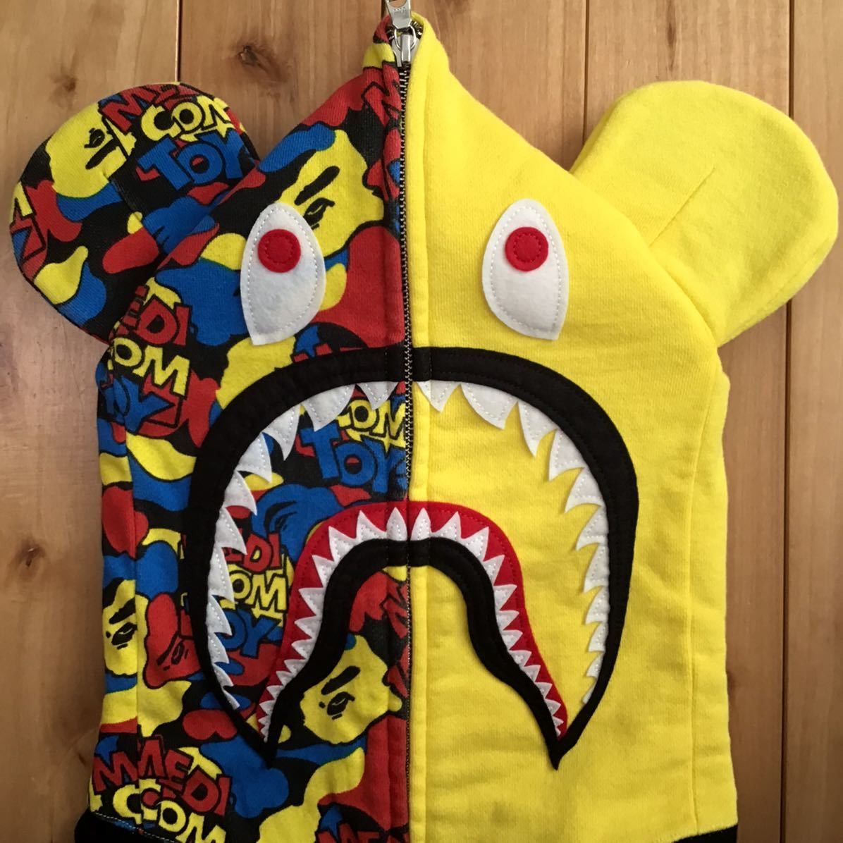 Bape × Medicom Toy BAPE × medicom toy BE@R shark full zip hoodie a bathing ape Size US L / EU 52-54 / 3 - 3 Thumbnail