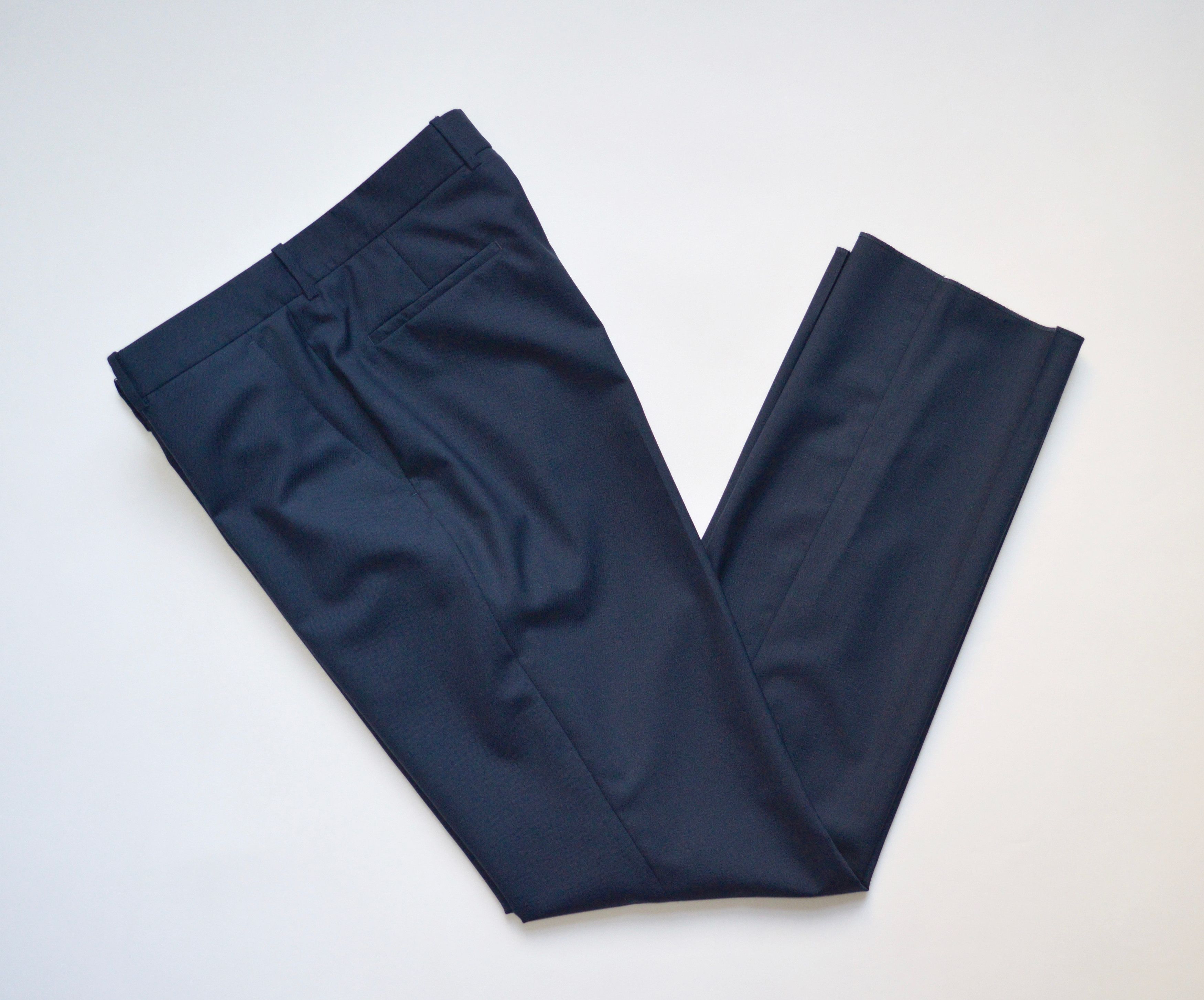 Maison Margiela S/S 18 Straight Leg Blue Wool Trousers Size US 34 / EU 50 - 16 Thumbnail