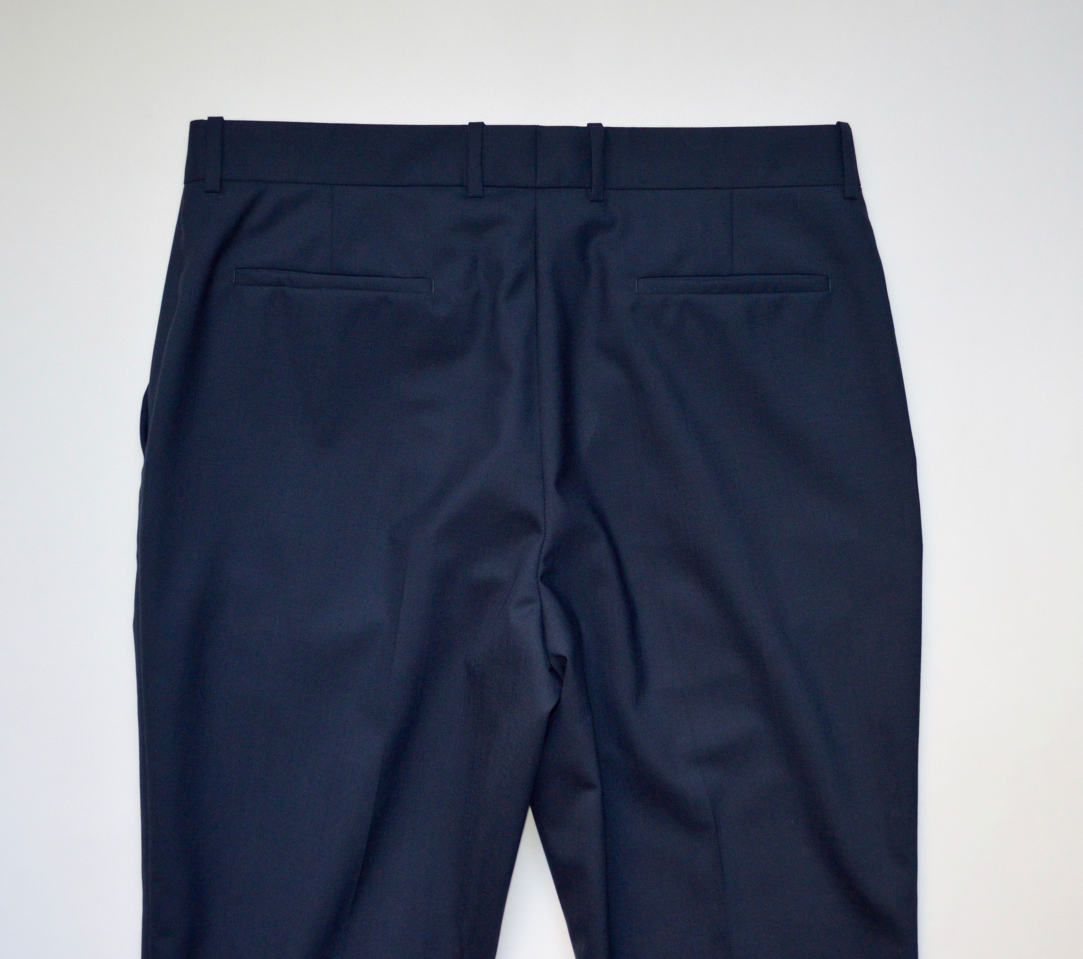 Maison Margiela S/S 18 Straight Leg Blue Wool Trousers Size US 34 / EU 50 - 8 Thumbnail