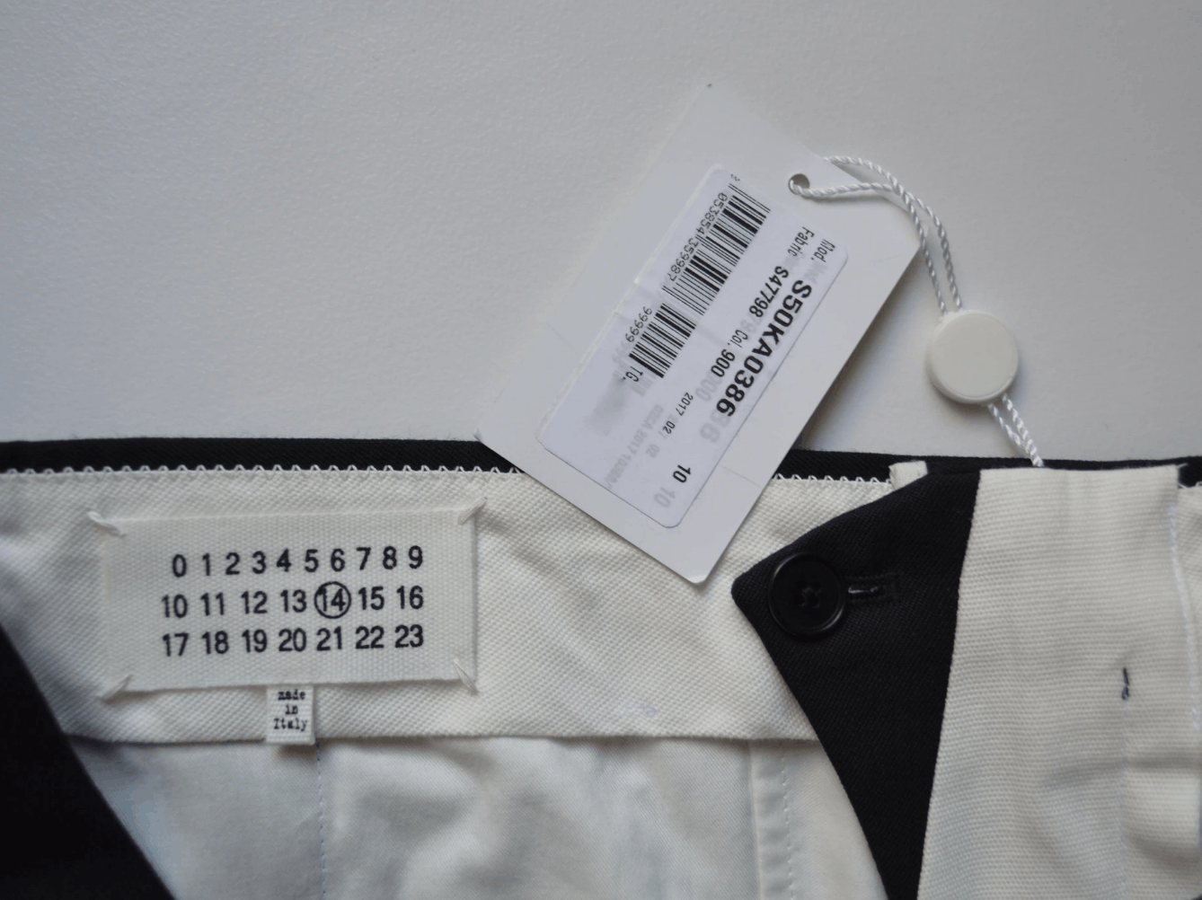 Maison Margiela S/S 18 Straight Leg Blue Wool Trousers Size US 34 / EU 50 - 4 Thumbnail