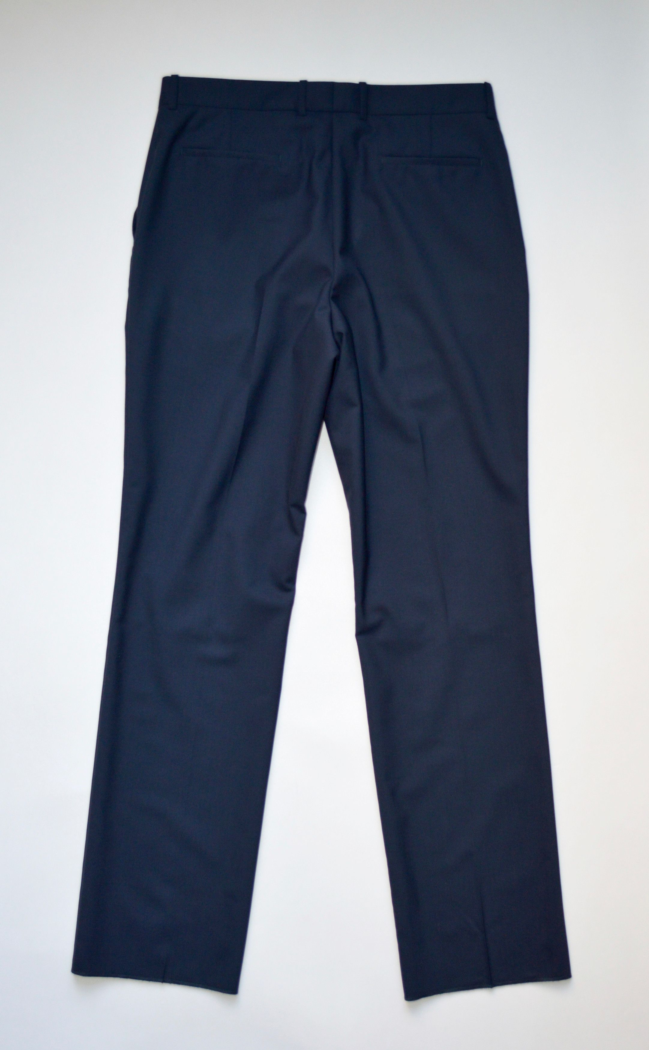 Maison Margiela S/S 18 Straight Leg Blue Wool Trousers Size US 34 / EU 50 - 7 Thumbnail