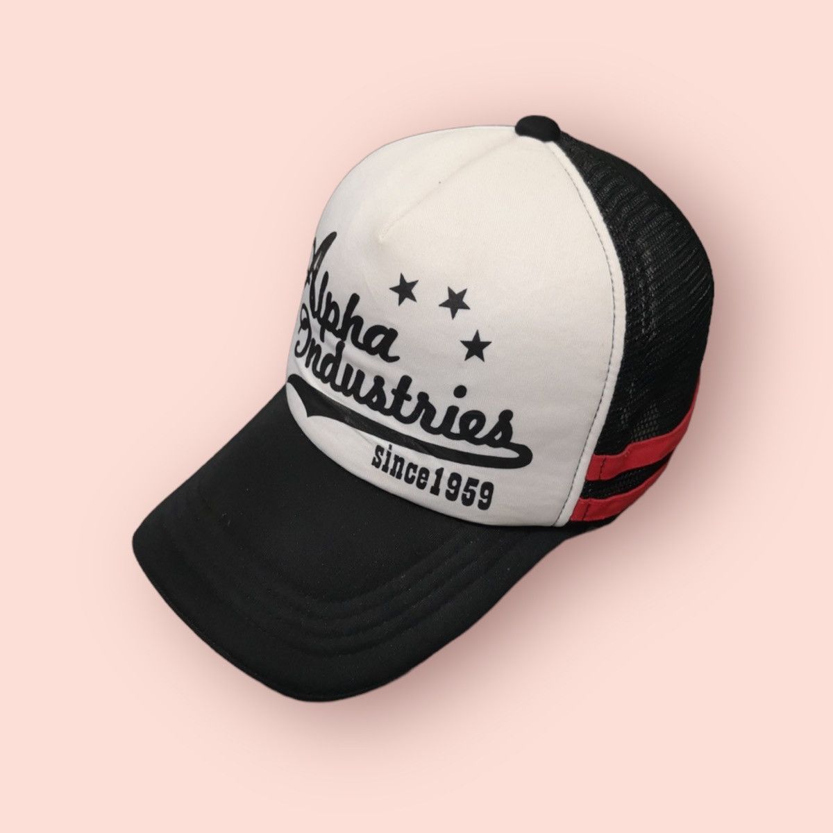 Alpha Industries ALPHA INDUSTRIES 2 STRIPES TRUCKER SNAPBACK Size ONE SIZE - 4 Thumbnail