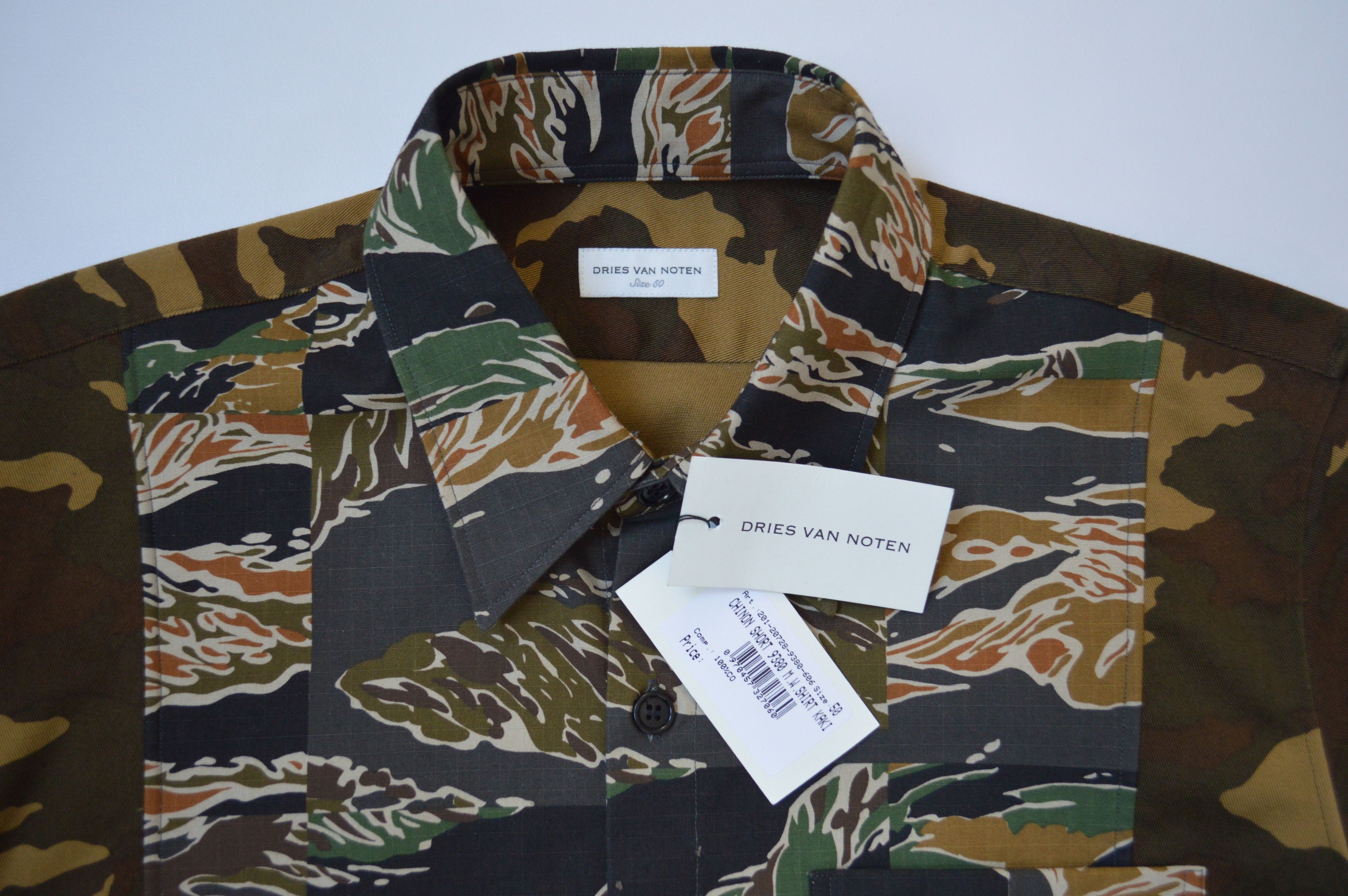 Dries Van Noten S/S 20 ‘Patchwork Camo’ Shirt Size US M / EU 48-50 / 2 - 3 Thumbnail