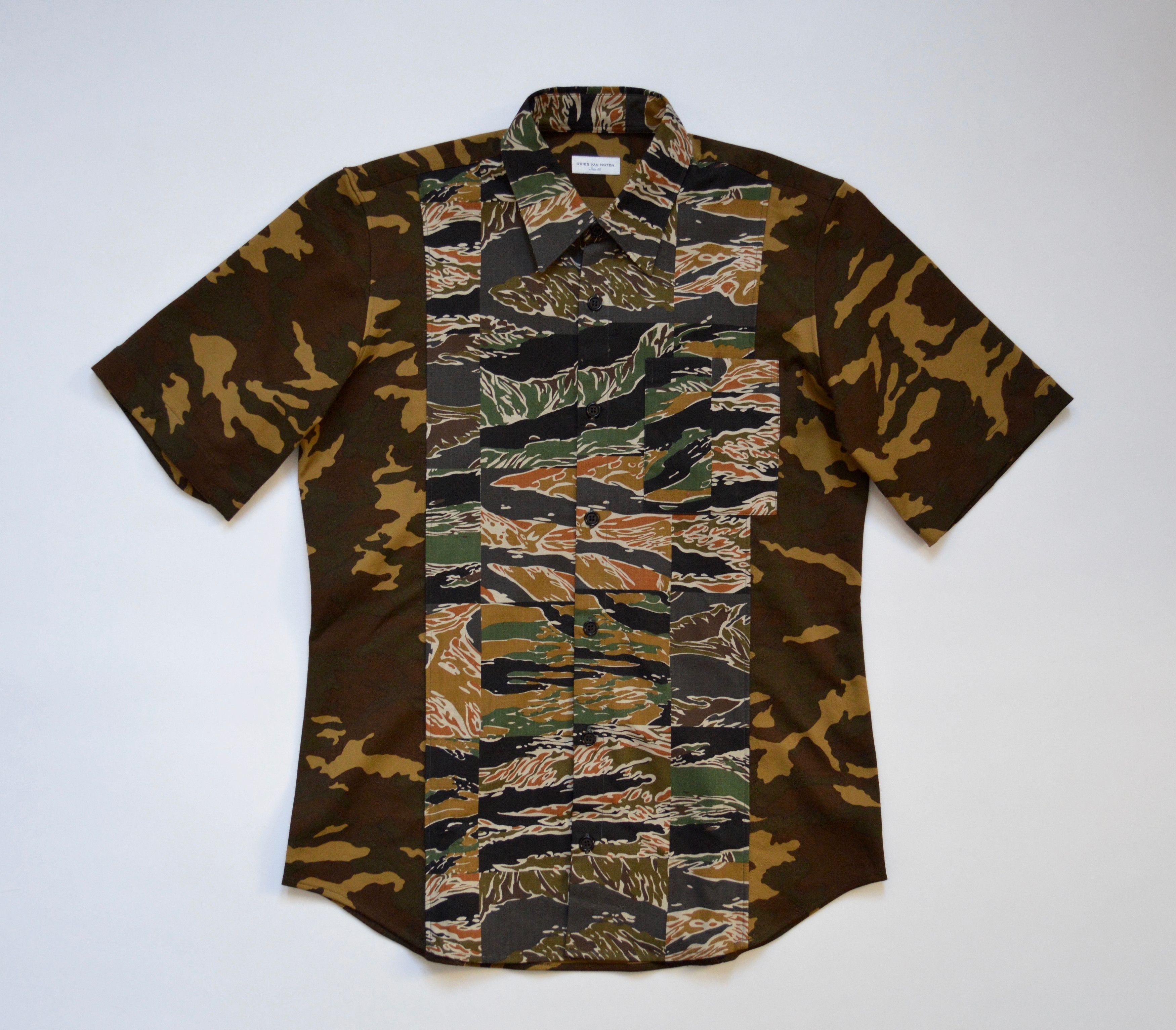 Dries Van Noten S/S 20 ‘Patchwork Camo’ Shirt Size US M / EU 48-50 / 2 - 1 Thumbnail