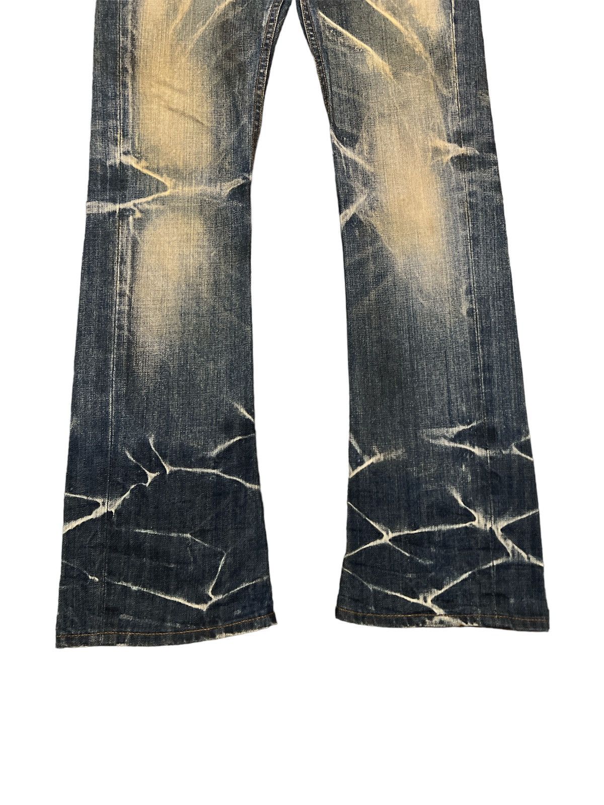 Japanese Brand FLARED💥JACKROSE DISTRESSED DENIM PANT Size US 29 - 4 Thumbnail