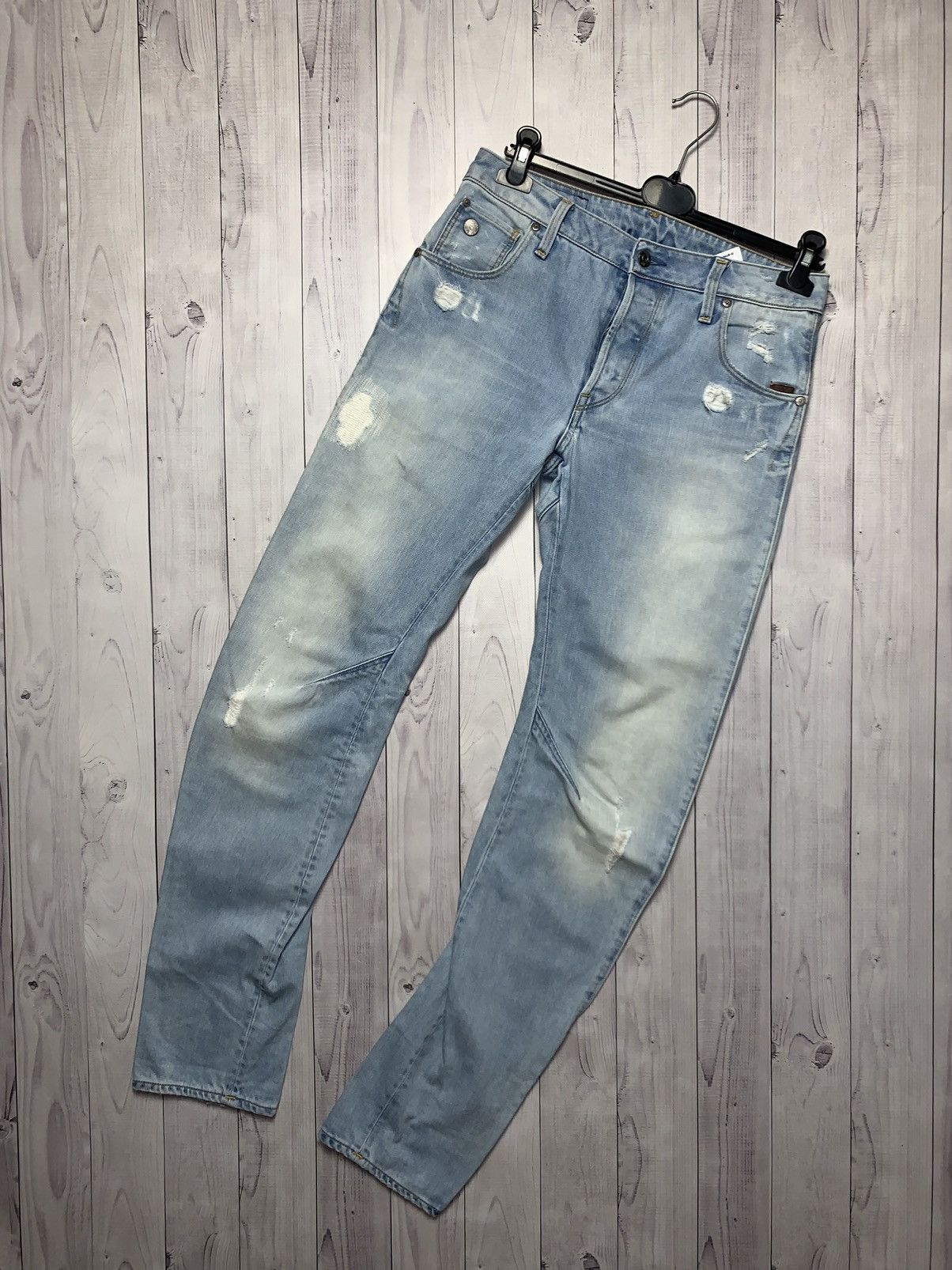 G-Star × Vintage Vintage G Star Raw denim banana jeans size 30 distressed Size US 30 / EU 46 - 2 Thumbnail