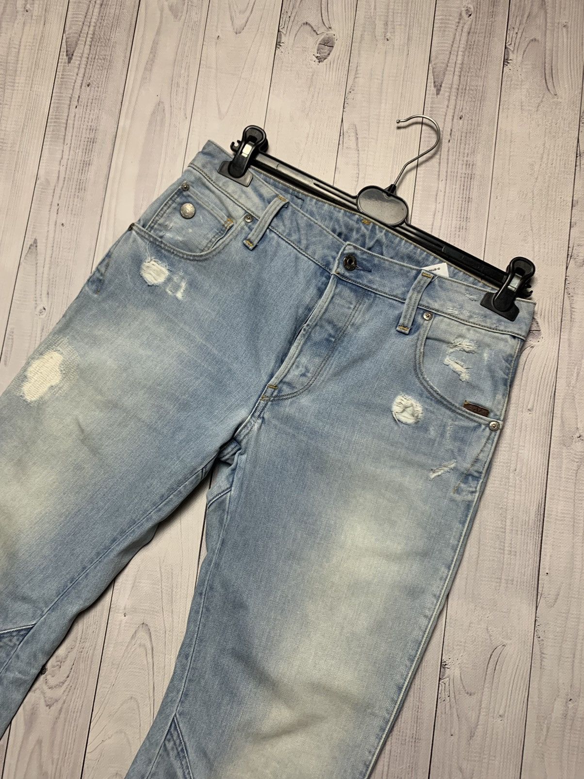 G-Star × Vintage Vintage G Star Raw denim banana jeans size 30 distressed Size US 30 / EU 46 - 4 Thumbnail