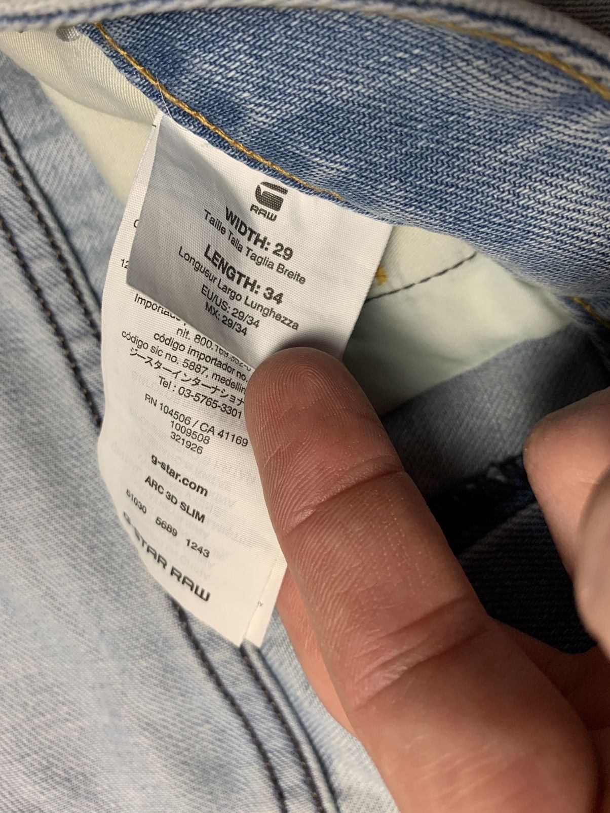 G-Star × Vintage Vintage G Star Raw denim banana jeans size 30 distressed Size US 30 / EU 46 - 7 Thumbnail