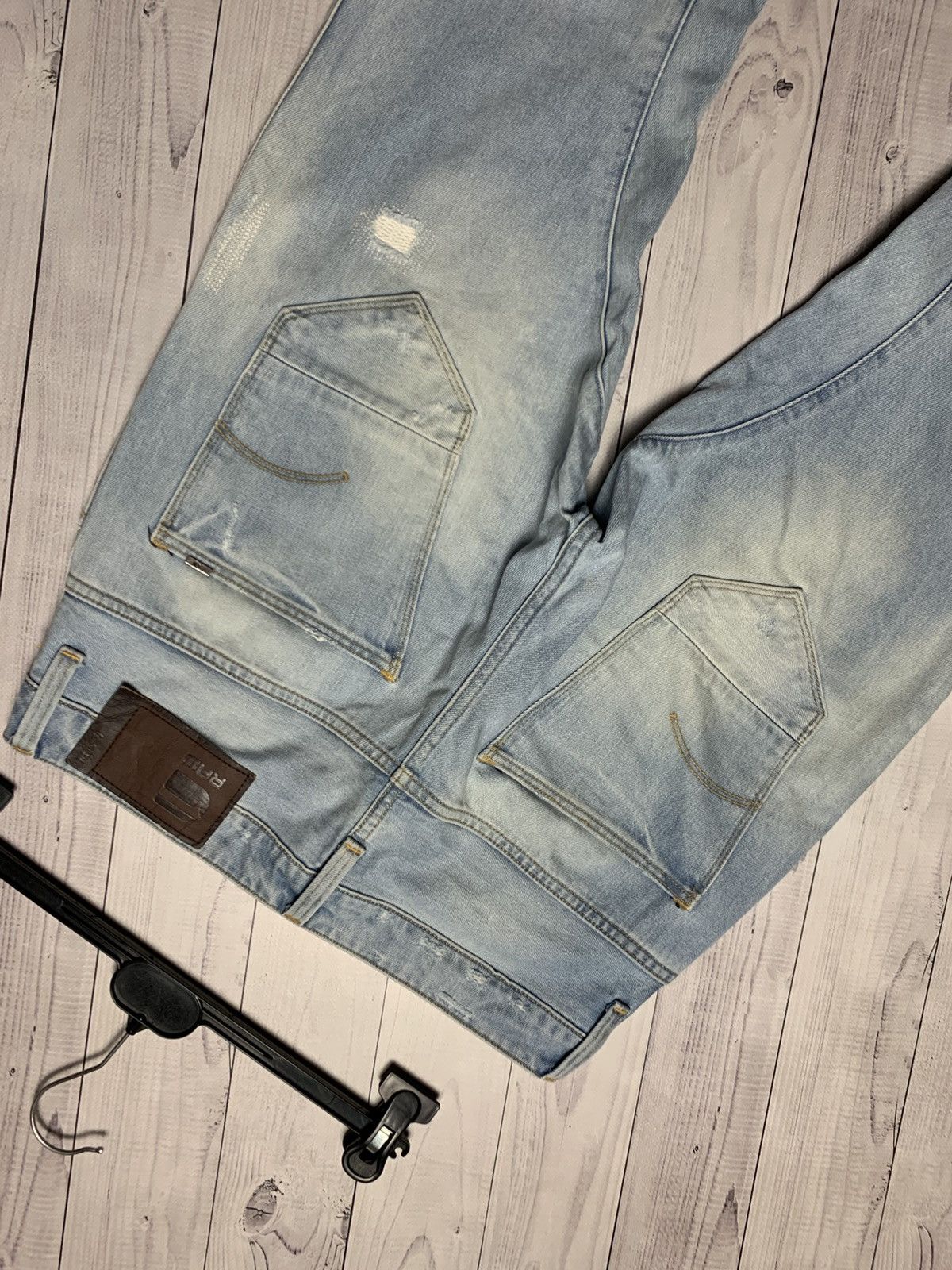G-Star × Vintage Vintage G Star Raw denim banana jeans size 30 distressed Size US 30 / EU 46 - 9 Thumbnail