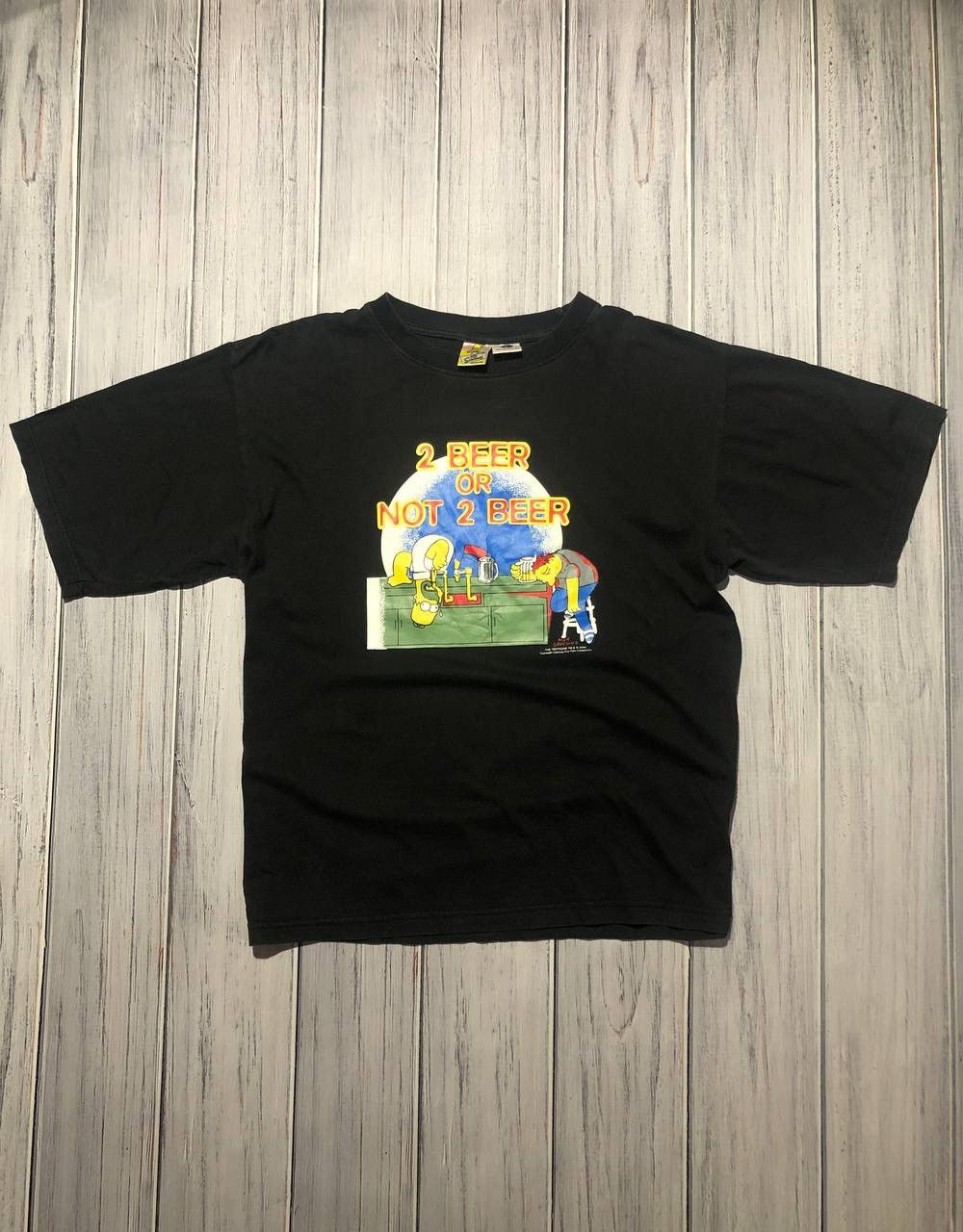 The Simpsons The Simpsons 2000 T-Shirt 2 beer or not 2 beer Homer Simspon Size US L / EU 52-54 / 3 - 1 Thumbnail