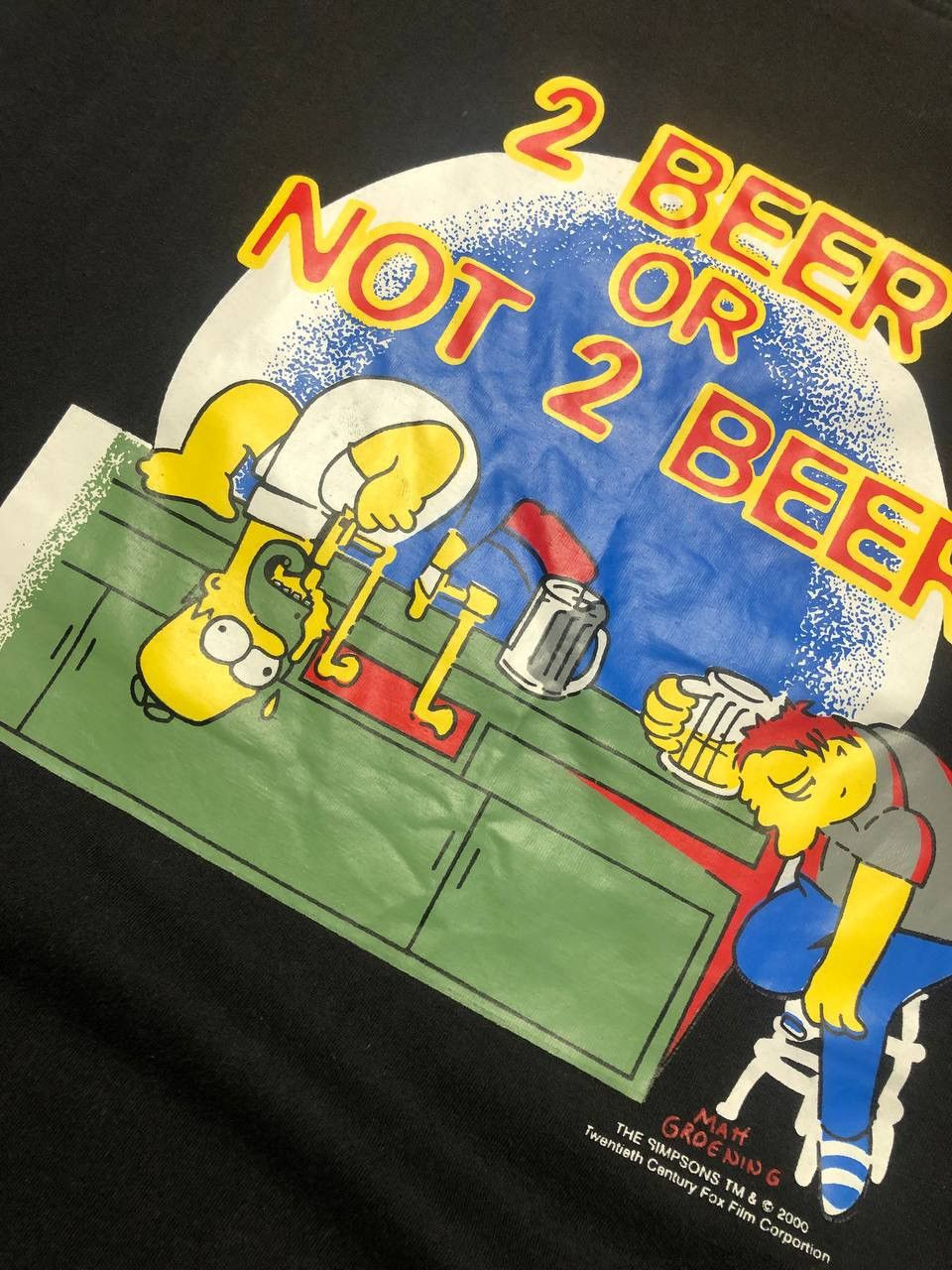 The Simpsons The Simpsons 2000 T-Shirt 2 beer or not 2 beer Homer Simspon Size US L / EU 52-54 / 3 - 3 Thumbnail